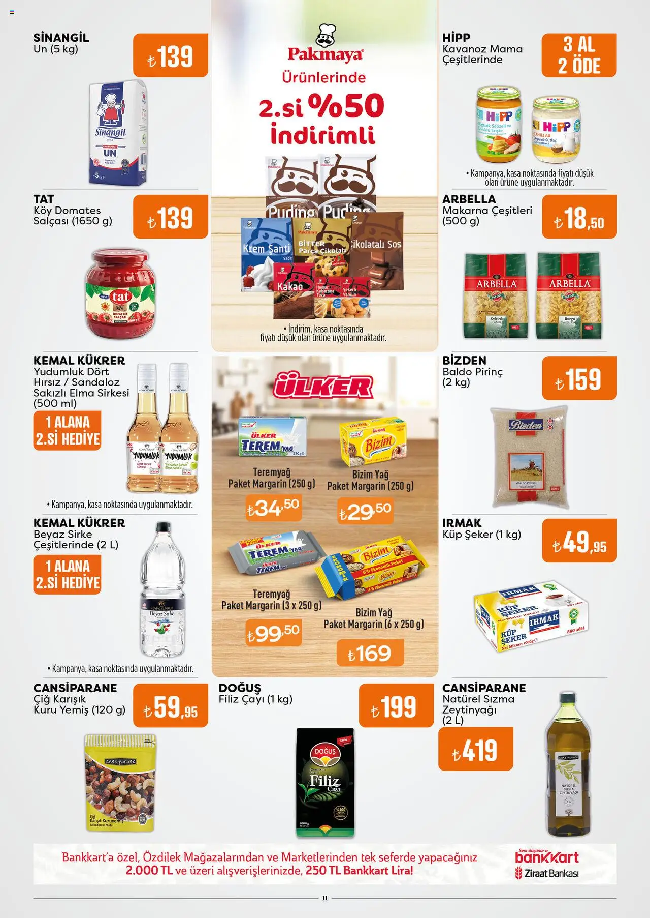 Özdilek Katalog - 08.10.2025 tarihinden itibaren geçerlidir | Sayfa: 11 | Ürünler: Pirinç, Erişte, Yağ, Kasa