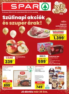Spar Akciós újság - amely érvényes a következő dátumtól: 26.02.2026