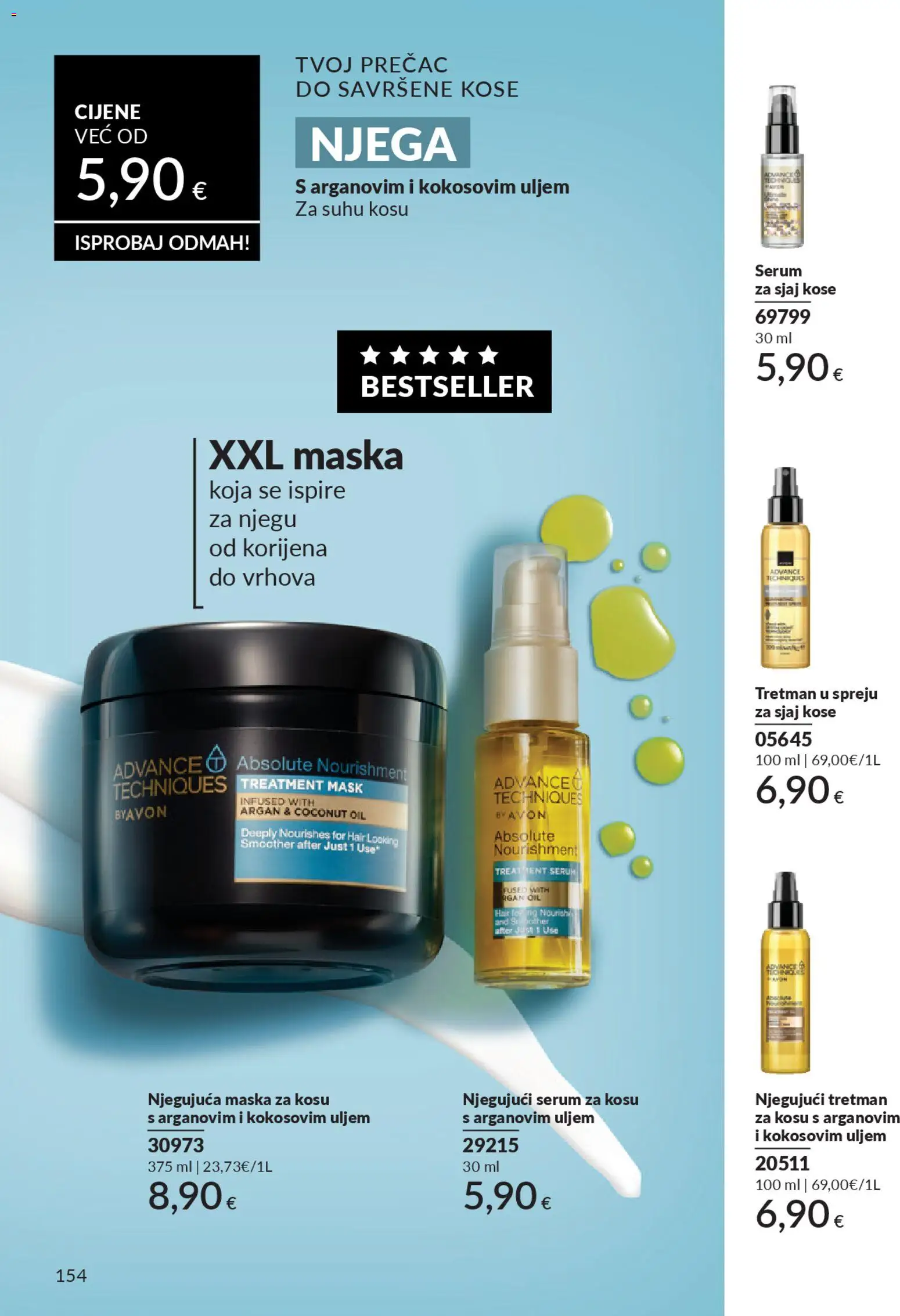 Avon katalog | vrijedi od 01.02.2026 | Stranica: 160 | Proizvodi: Serum za kosu, Maska za kosu, Maska
