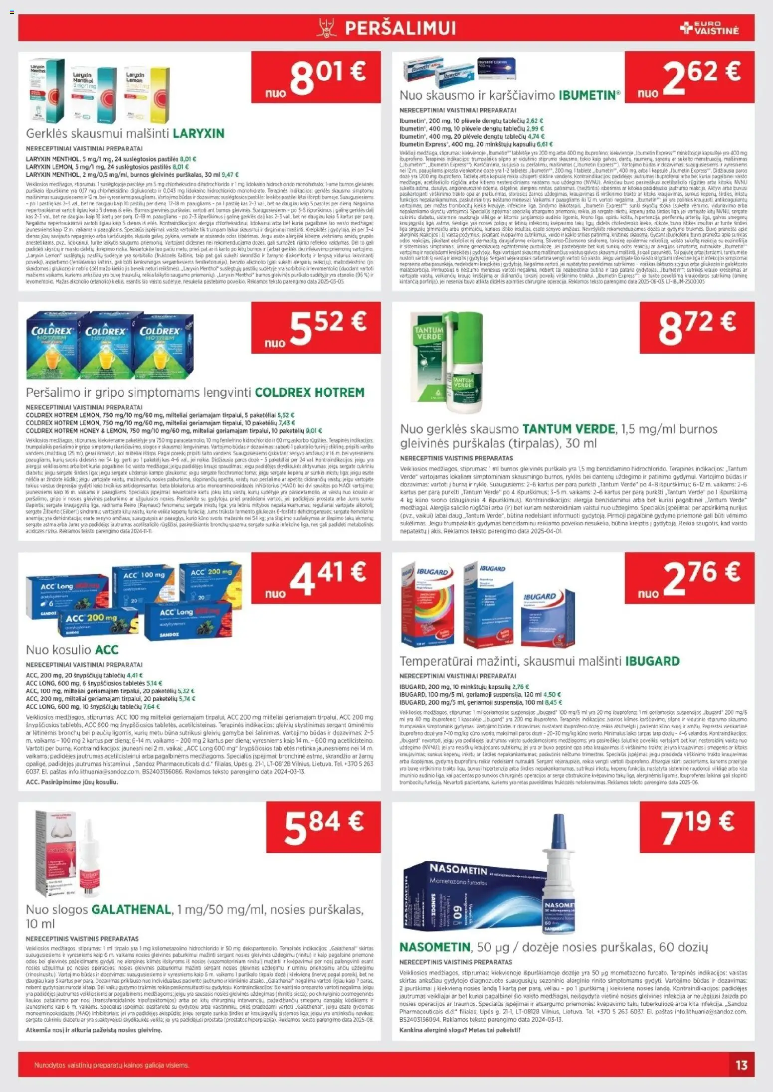 EUROVAISTINĖ akcijos nuo 01.11.2025 | Puslapis: 13