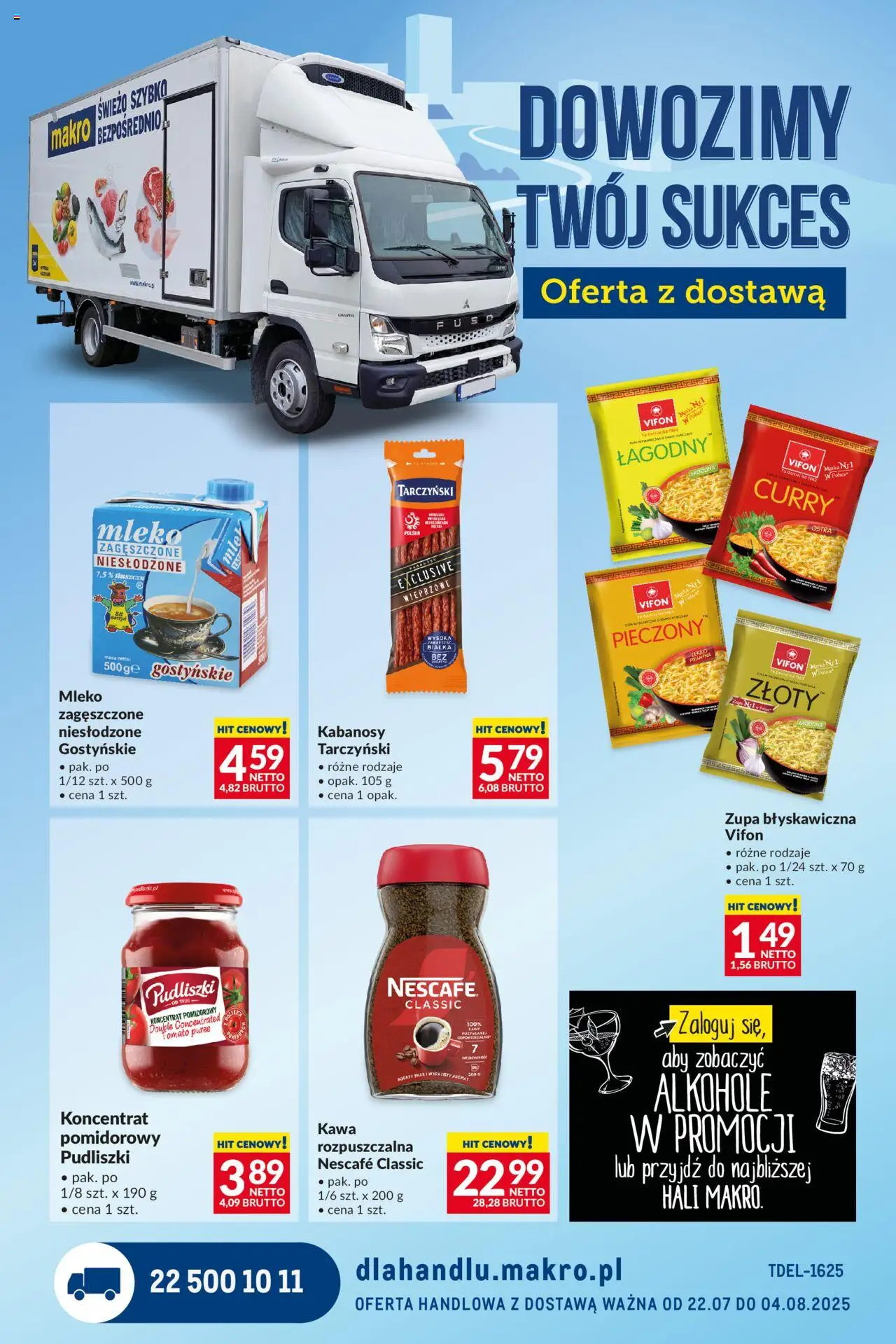 Makro Gazetka - Dystrybucja do sklepów od 22.07.2025 | Strona: 1 | Produkty: Curry, Koncentrat pomidorowy, Vifon, Kawa