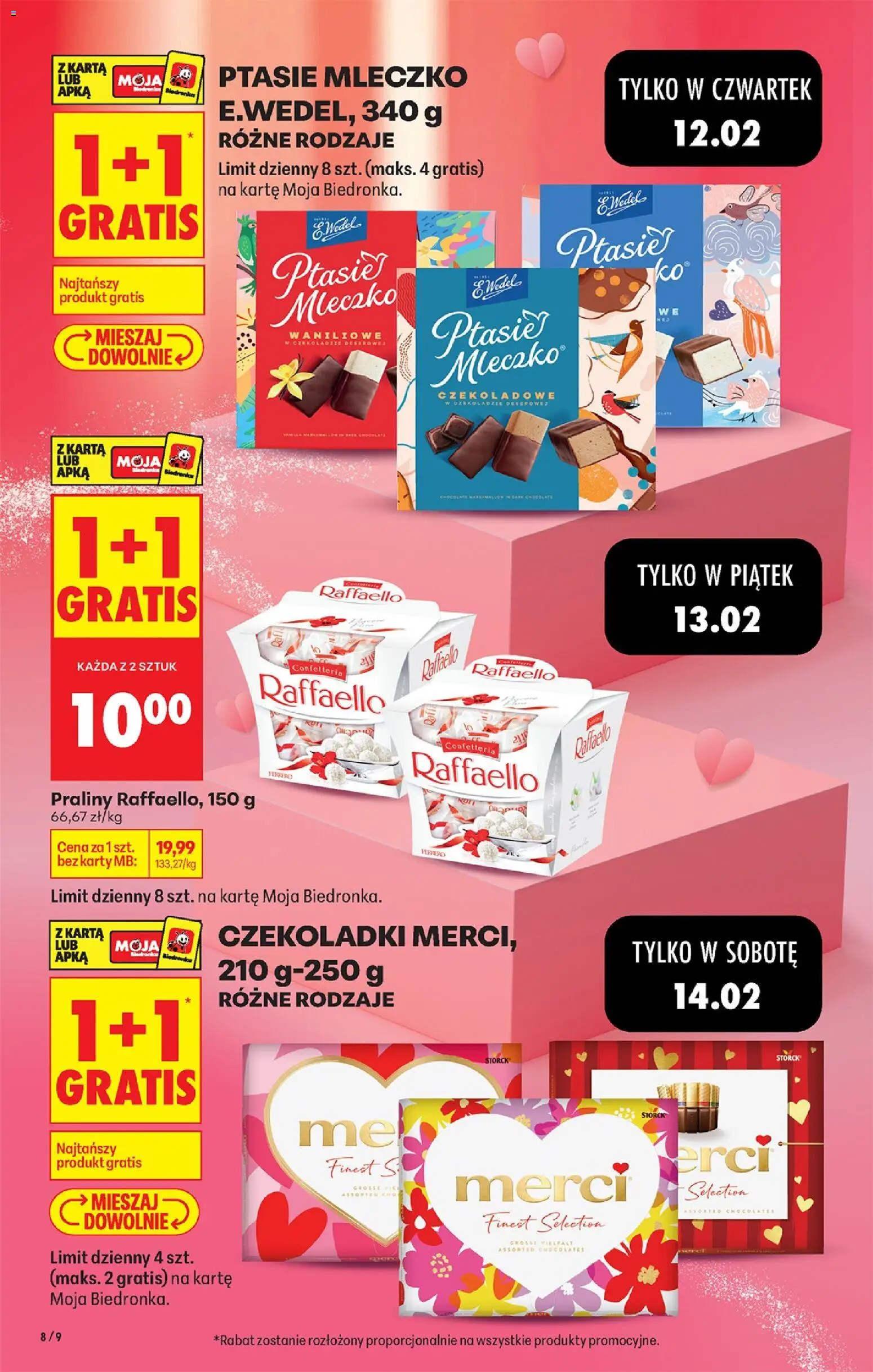 Biedronka gazetka - Oferta w tym tygodniu od 12.02.2026 | Strona: 12 | Produkty: Karta, Czekoladki, Praliny, Merci