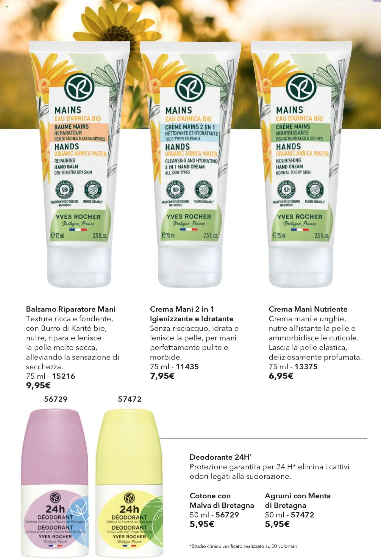 Volantino Yves Rocher del 31.07.2025 | Pagina: 56 | Prodotti: Crema, Deodorante, Agrumi, Menta