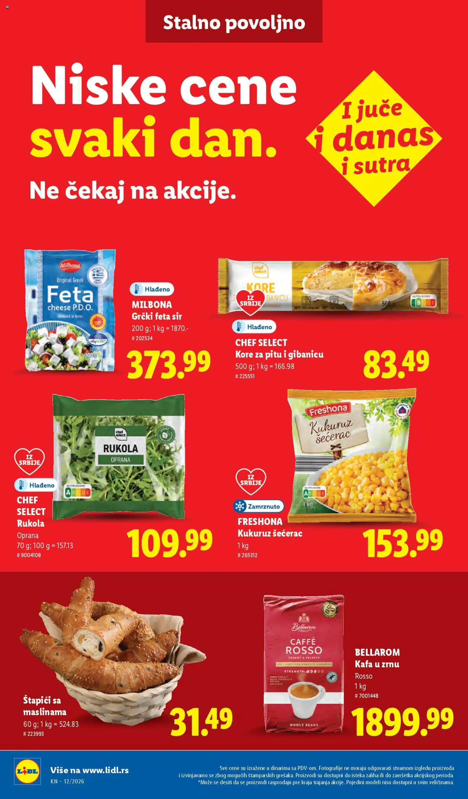 Lidl katalog - važi od 19.03.2026 | Strana: 36 | Proizvode: Kafa u zrnu, Feta sir, Kukuruz šećerac, Kafa