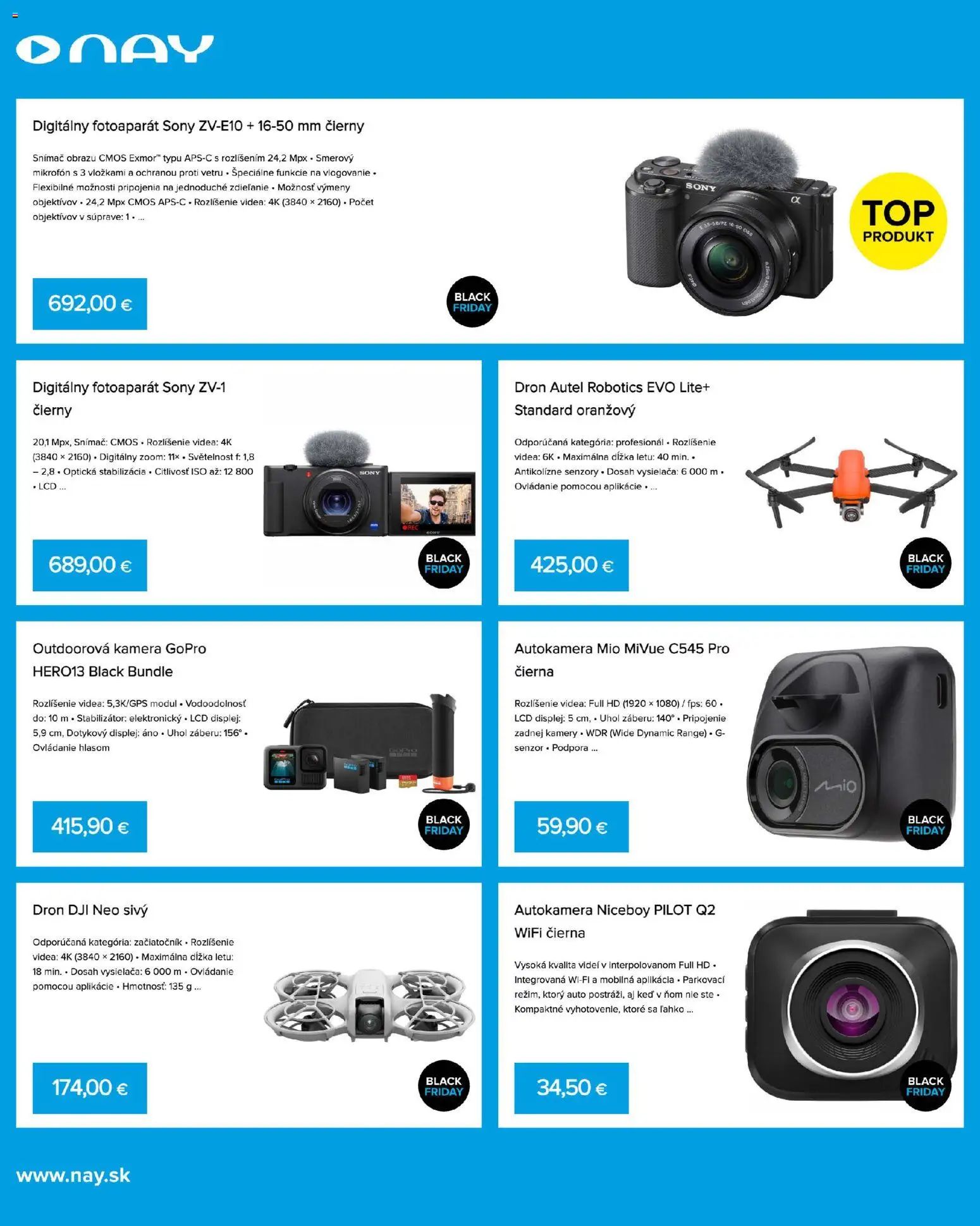 Nové NAY Elektrodom akcie – leták je platný od 10.11.2025 | Strana: 8 | Produkty: Niceboy, Dron, Mikrofón