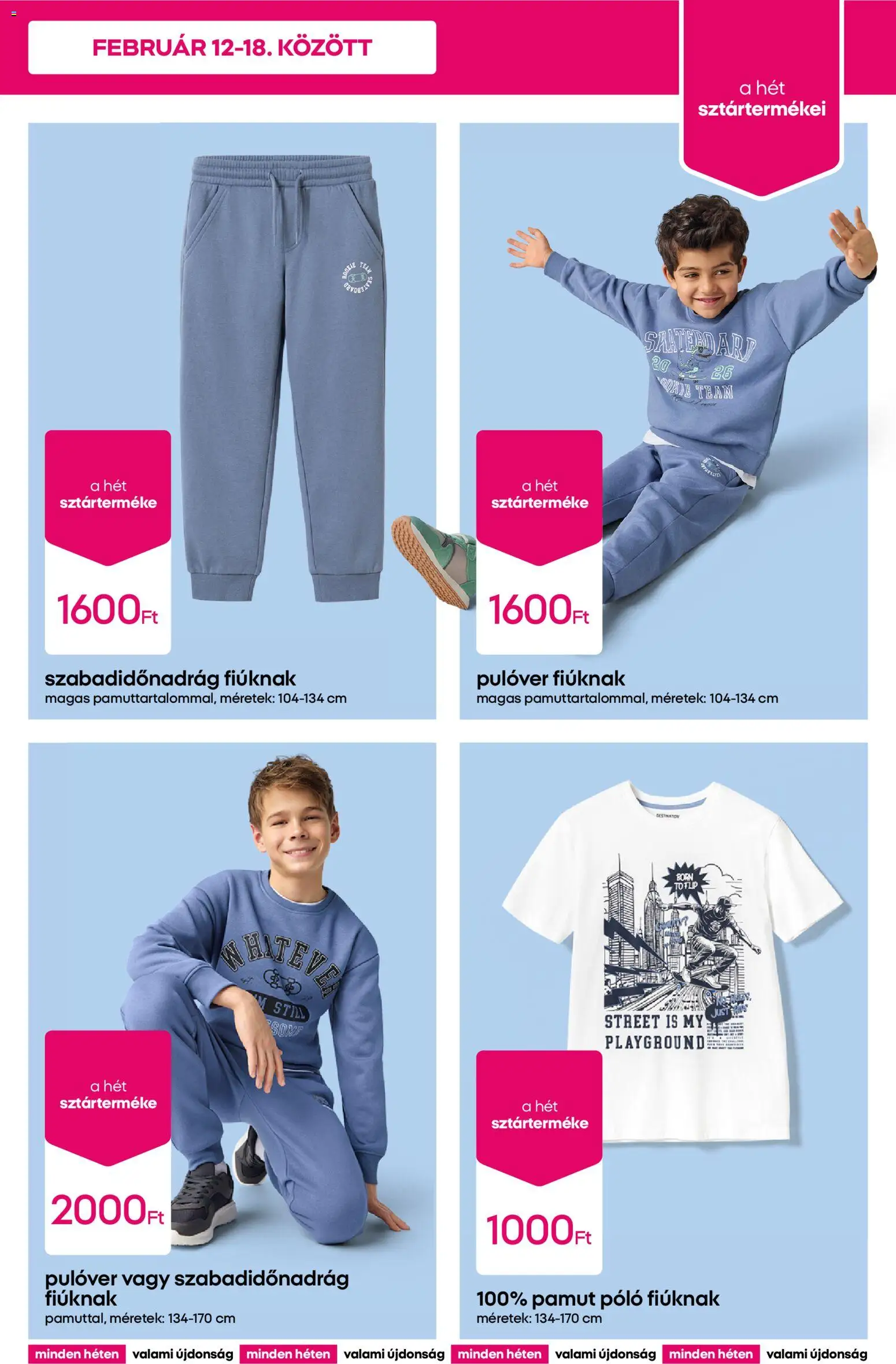 Pepco akciós ujság - amely érvényes a következő dátumtól: 12.02.2026 | Oldal: 3 | Termékek: Pulóver