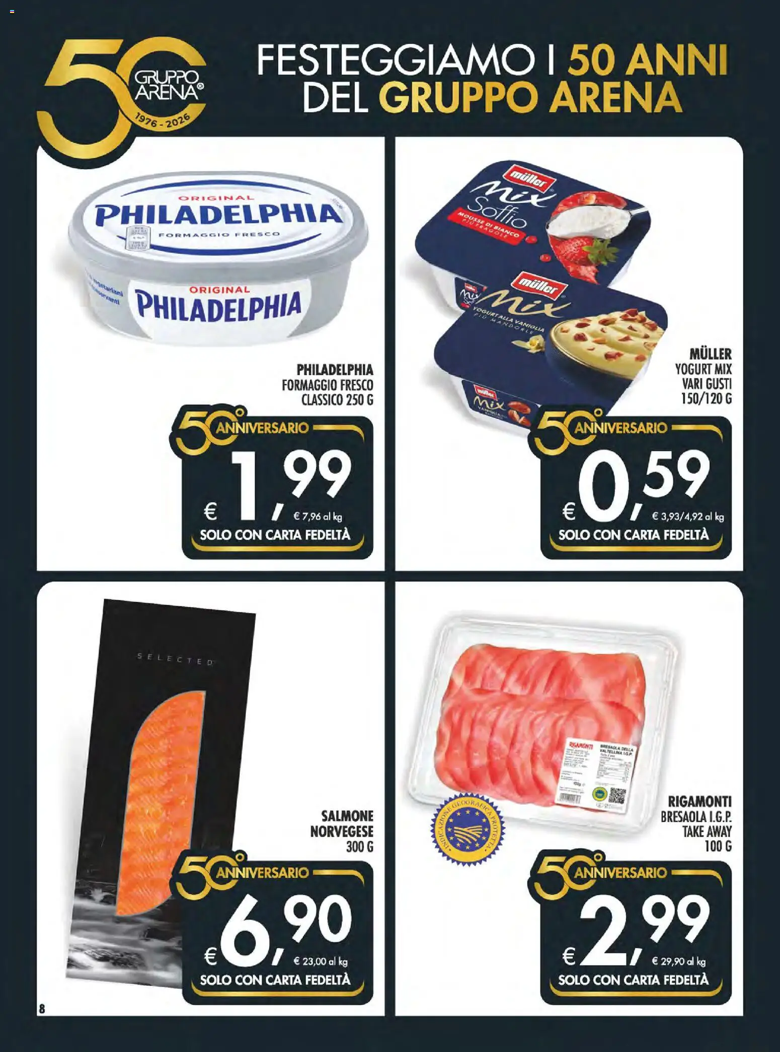 Volantino SuperConveniente del 23.04.2026 | Pagina: 8 | Prodotti: Yogurt, Salmone, Bresaola, Mandorle