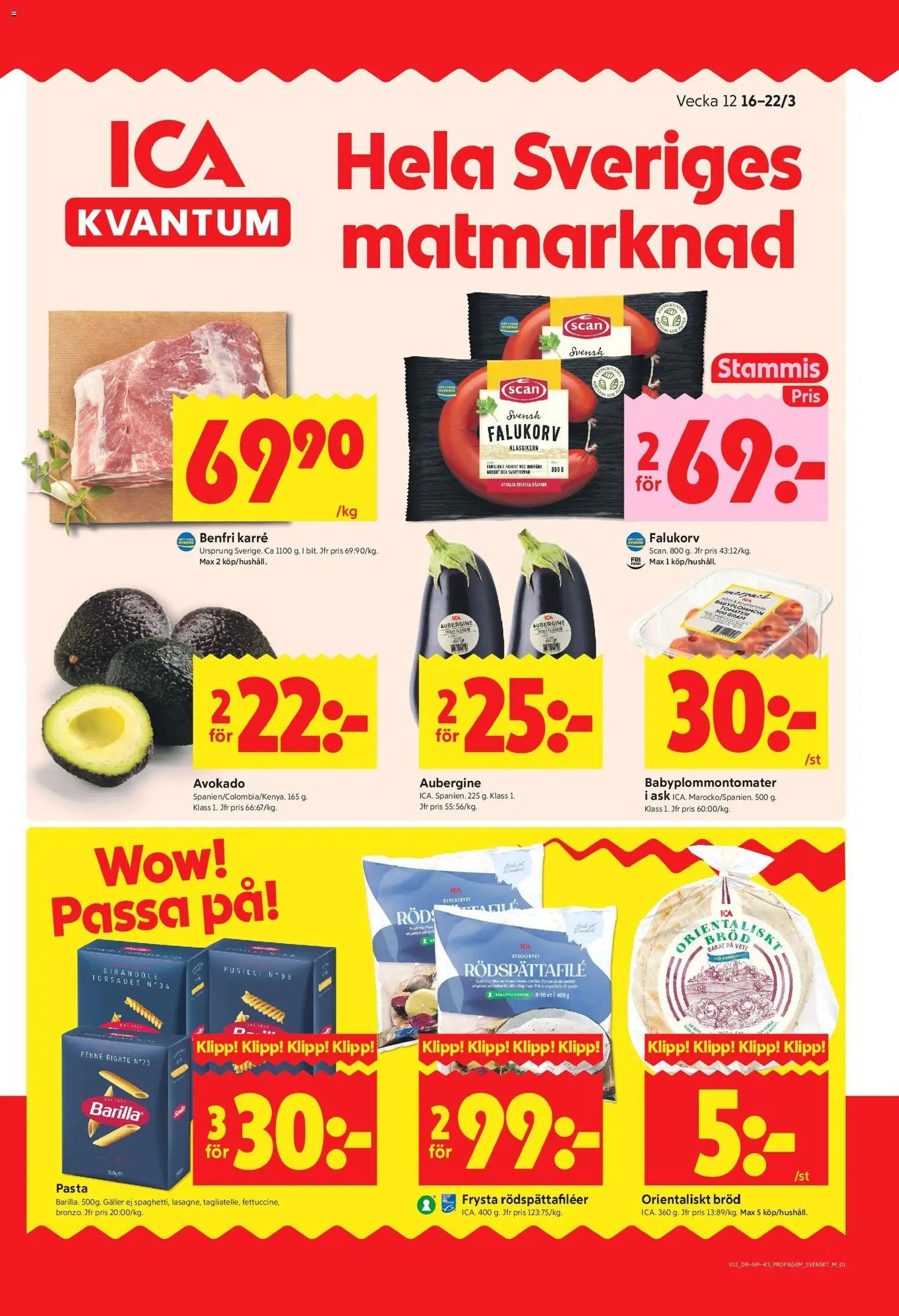 ICA Kvantum reklamblad aktuell från 16.03.2026 | Sida: 1