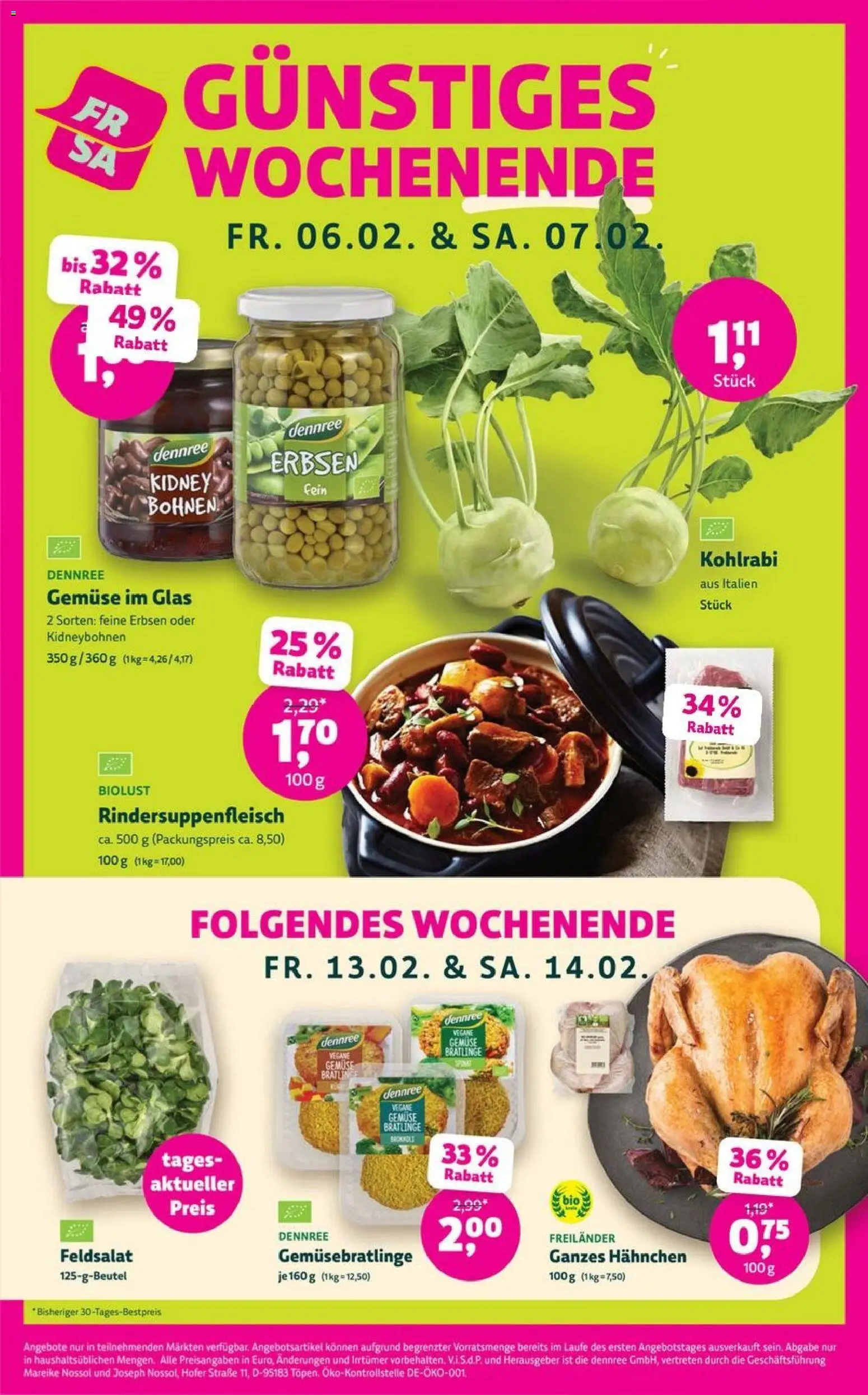 Denns BioMarkt Angebote – gültig ab 28.01.2026 | Seite: 4 | Produkte: Kohlrabi, Avocado, Gemüse, Erbsen