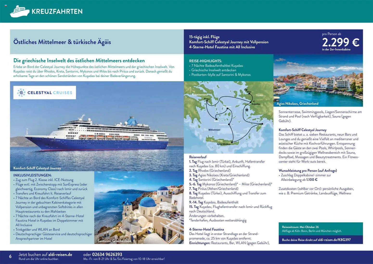 Aldi Reisen Unsere Traumreisen – gültig ab 01.11.2025 | Seite: 6 | Produkte: Küche, Uhr