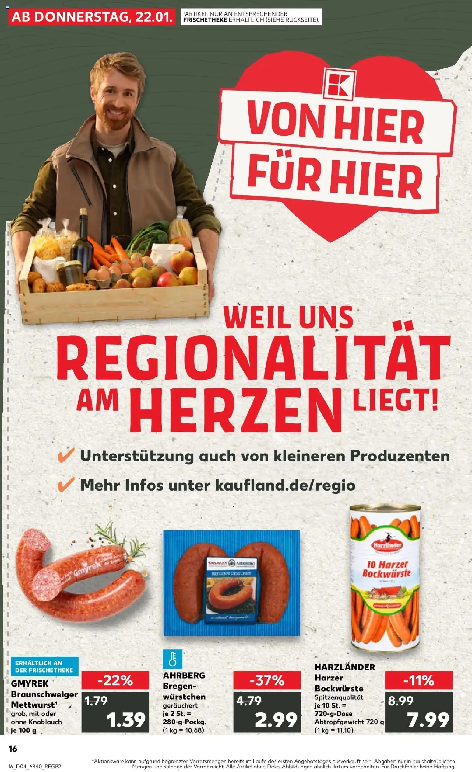 Kaufland prospekt Holzminden	 – gültig ab 22.01.2026 | Seite: 1 | Produkte: Knoblauch
