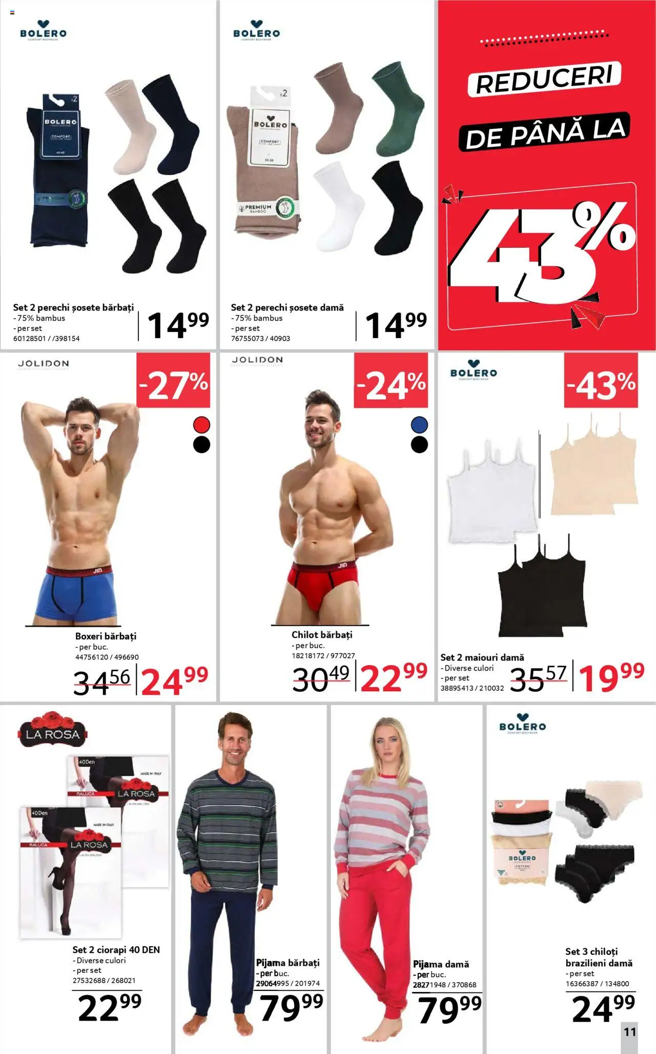 Noul catalog Selgros – valabil de la 19.09.2025 | Pagină: 11 | Produse: Chiloți, Șosete, Boxeri