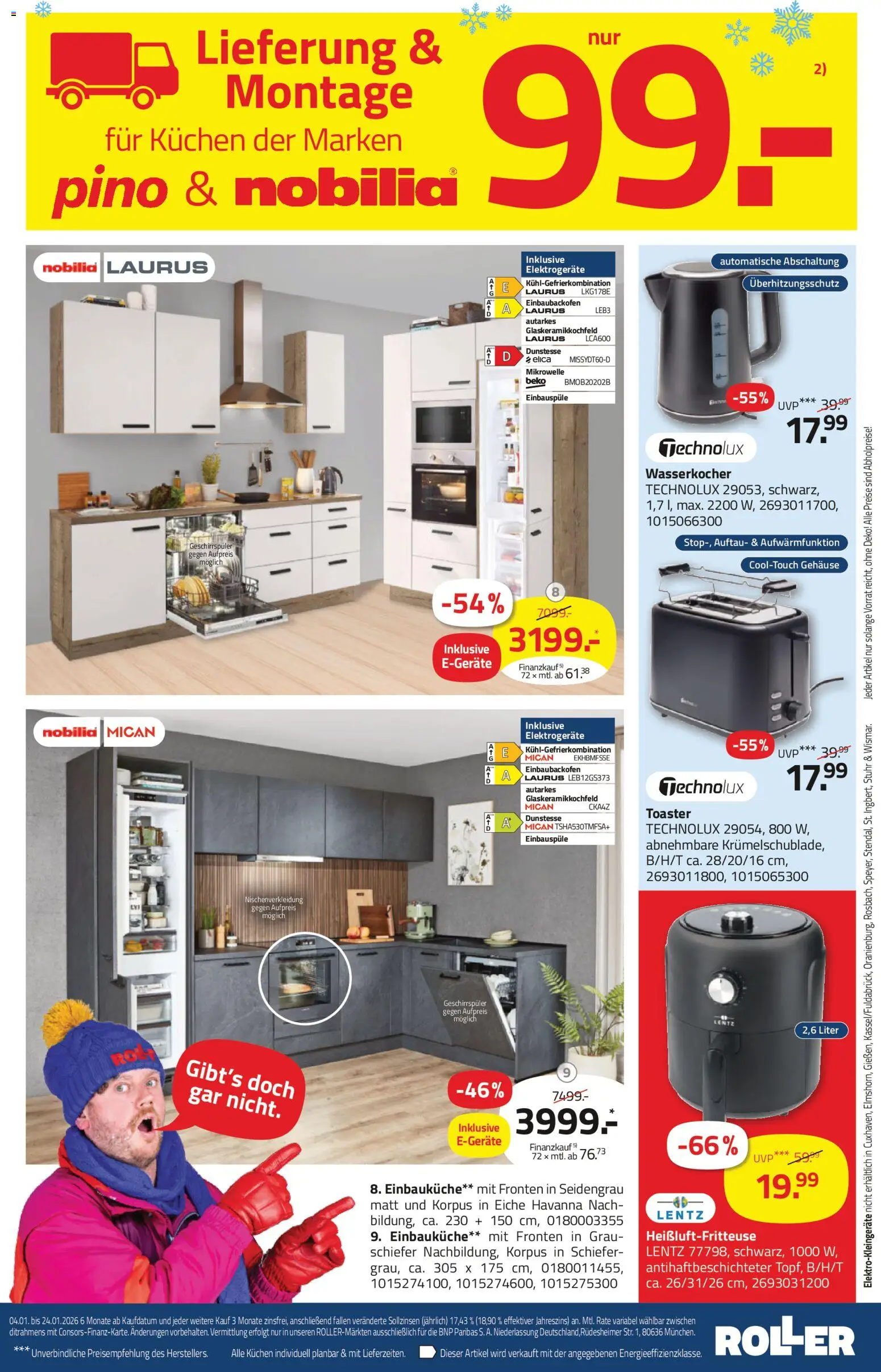 Roller Prospekt 	 – gültig ab 04.01.2026 | Seite: 11 | Produkte: Mikrowelle, Toaster, Kuchen, Heißluftfritteuse