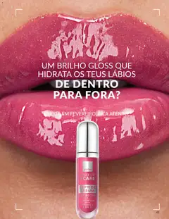 Pré-visualização MAKE UP +CARE PEPTIDE SERUM LIP GLOSS, Lip gloss with hyaluronic acid, vitamin E & SPF 20. válido de 01.01.2026 | Página: 61 | Produtos: Gloss, Sérum