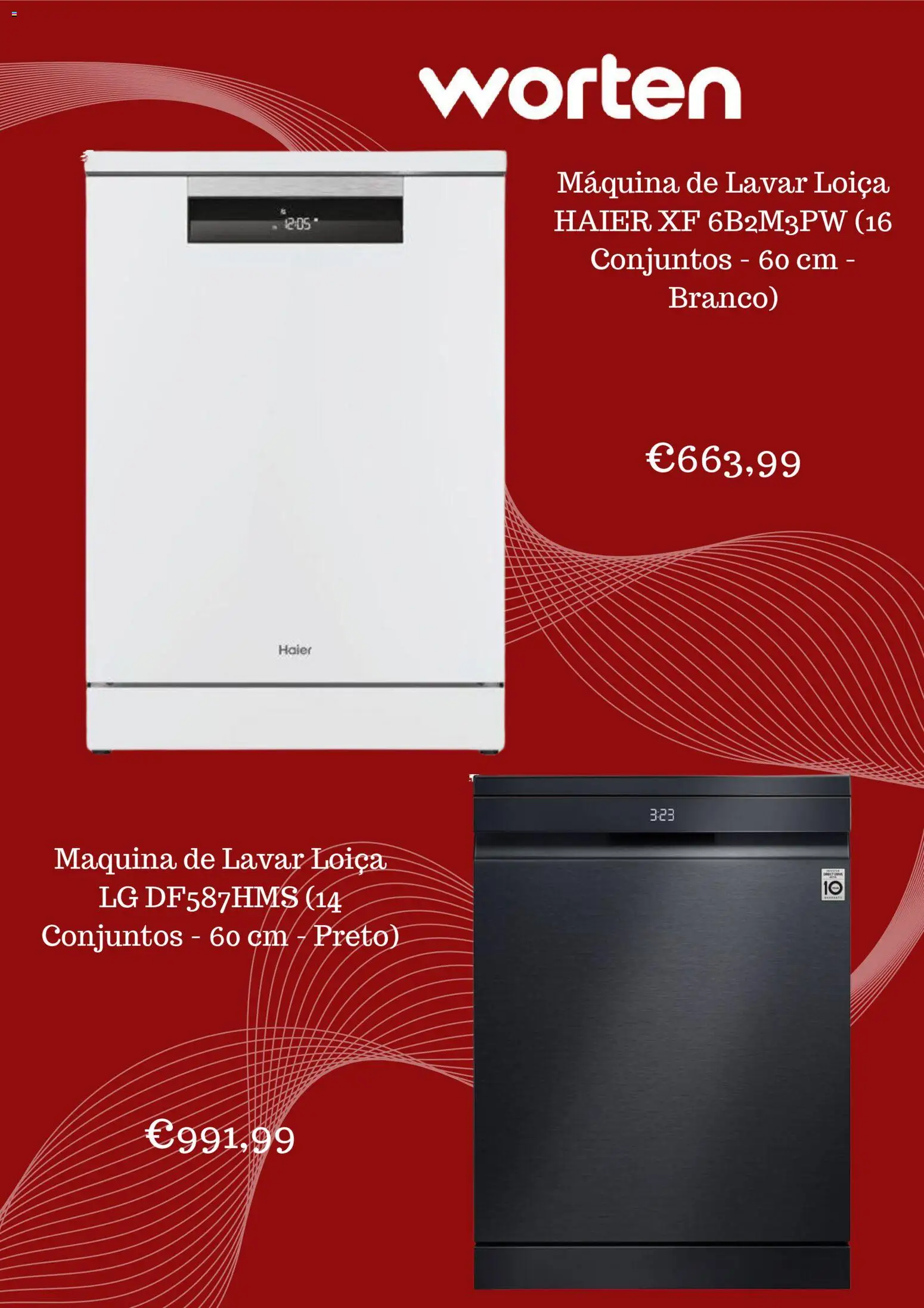 Worten Promoções │ válido de 22.10.2025 | Página: 6 | Produtos: Máquina de lavar