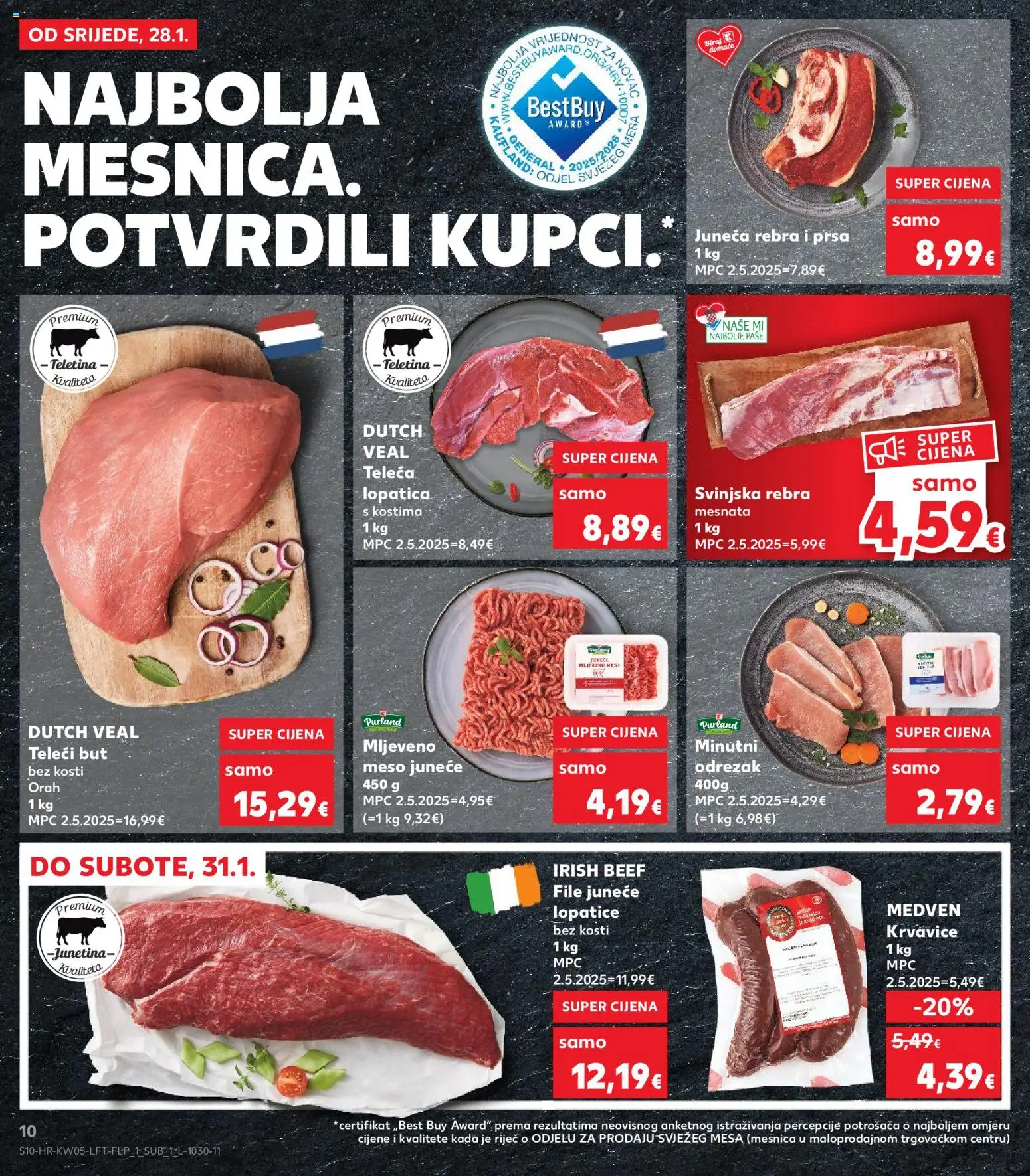 Kaufland HR akciós ujság - amely érvényes a következő dátumtól: 28.01.2026 | Oldal: 10