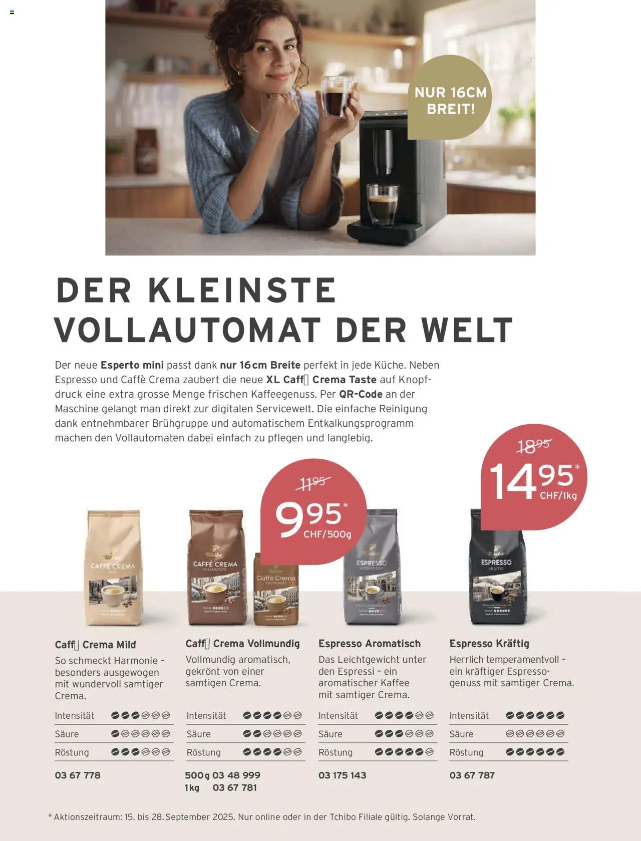 Tchibo Aktionen Herbst – gültig ab 24.09.2025 | Seite: 158 | Produkte: Kaffee