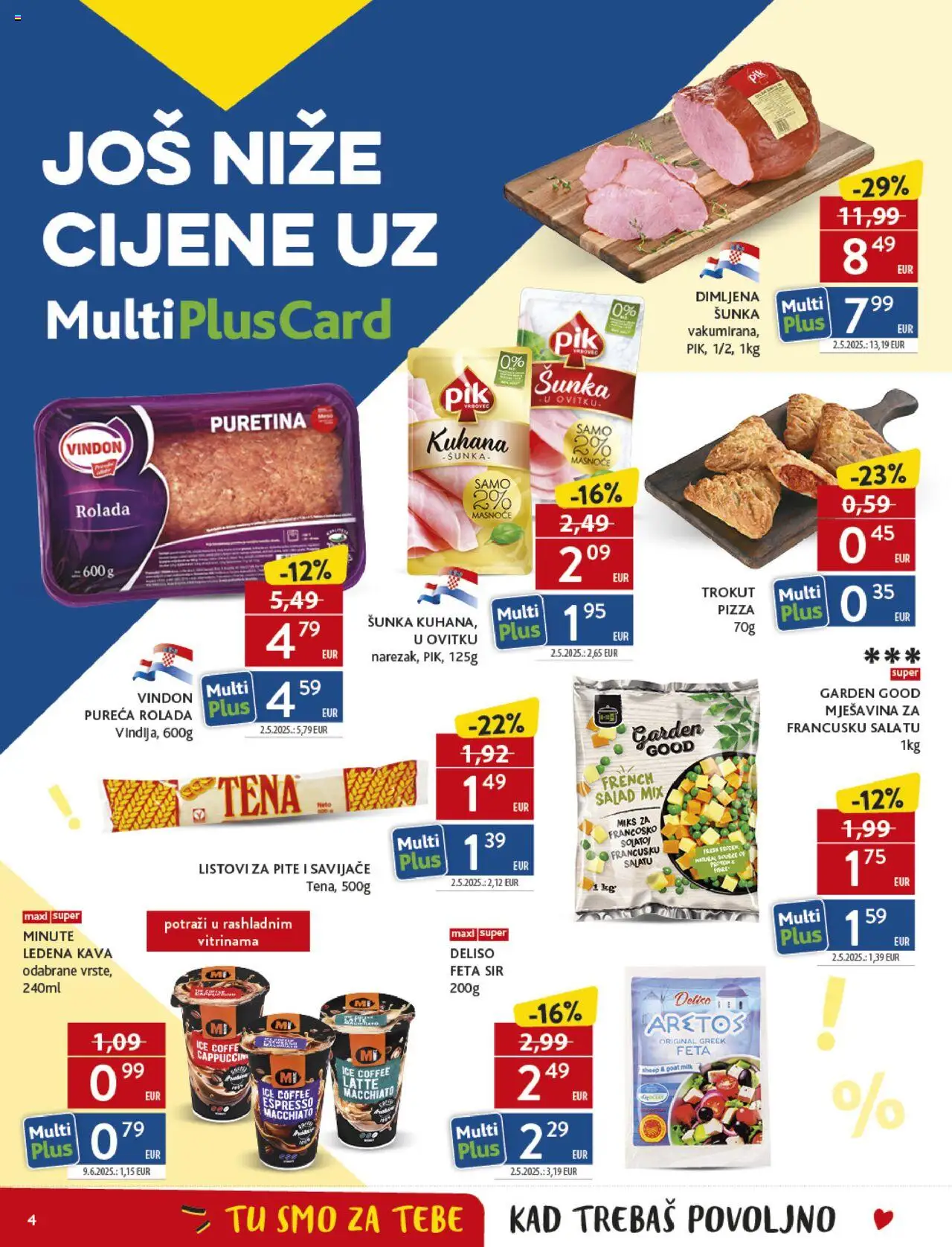Konzum katalog | vrijedi od 22.10.2025 | Stranica: 4 | Proizvodi: Vindija, Sir, Kava, Cappuccino