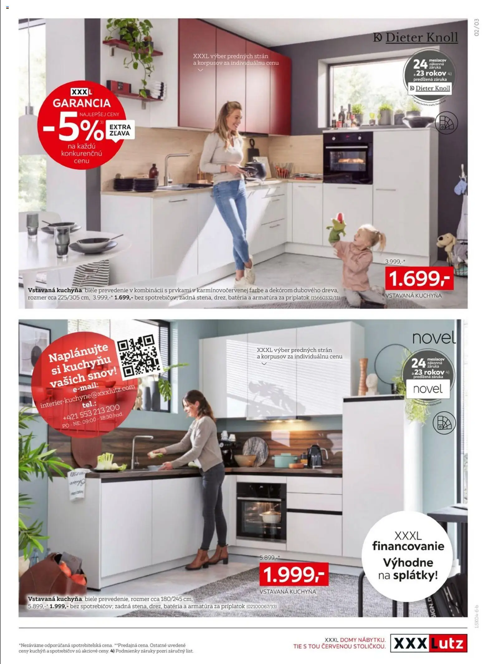 Nové XXXLutz akcie – leták je platný od 20.04.2026 | Strana: 3 | Produkty: Kuchyňa, Batéria