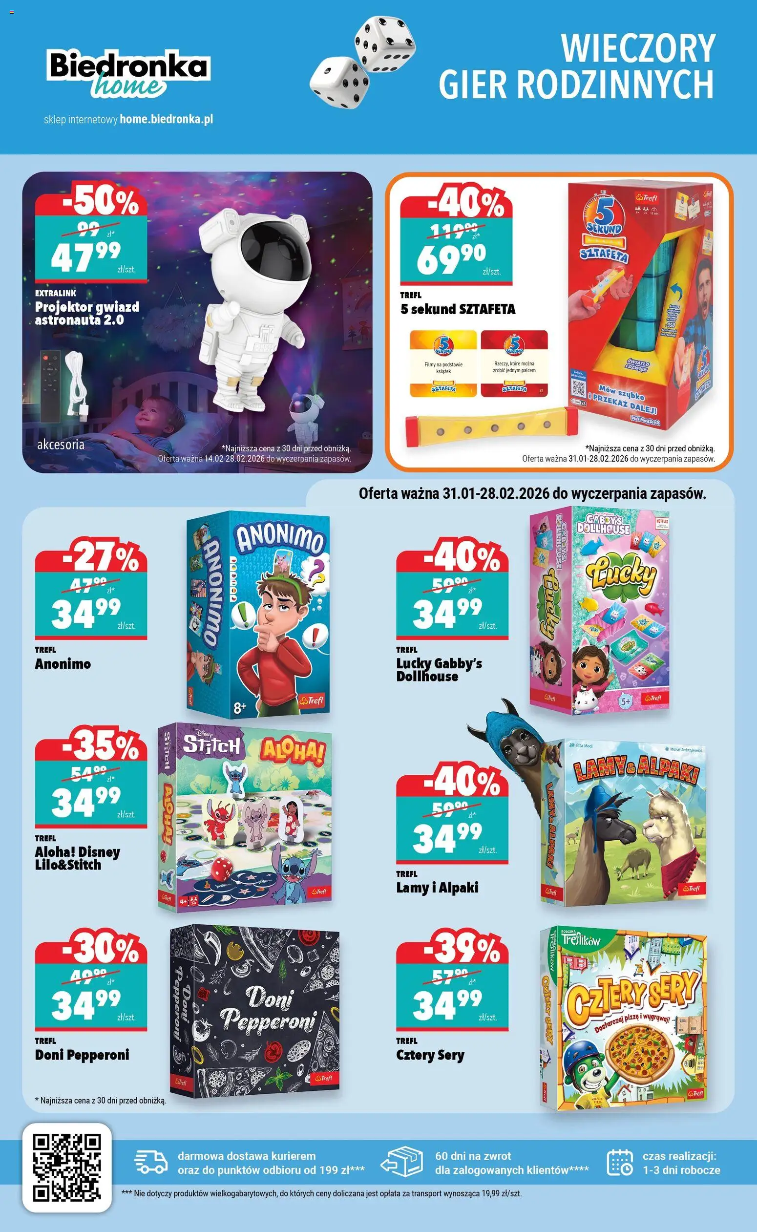 Biedronka Polsko leták - Home od 14.02.2026 | Strana: 2 | Produkty: Monster, Projektor, Gabby's Dollhouse