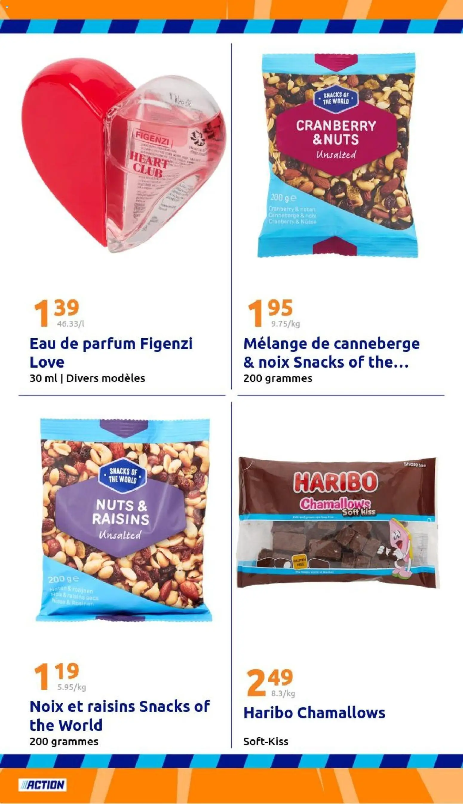 {H1} | Page: 28 | Produits: Raisins secs, Parfum, Thé, Eau de parfum