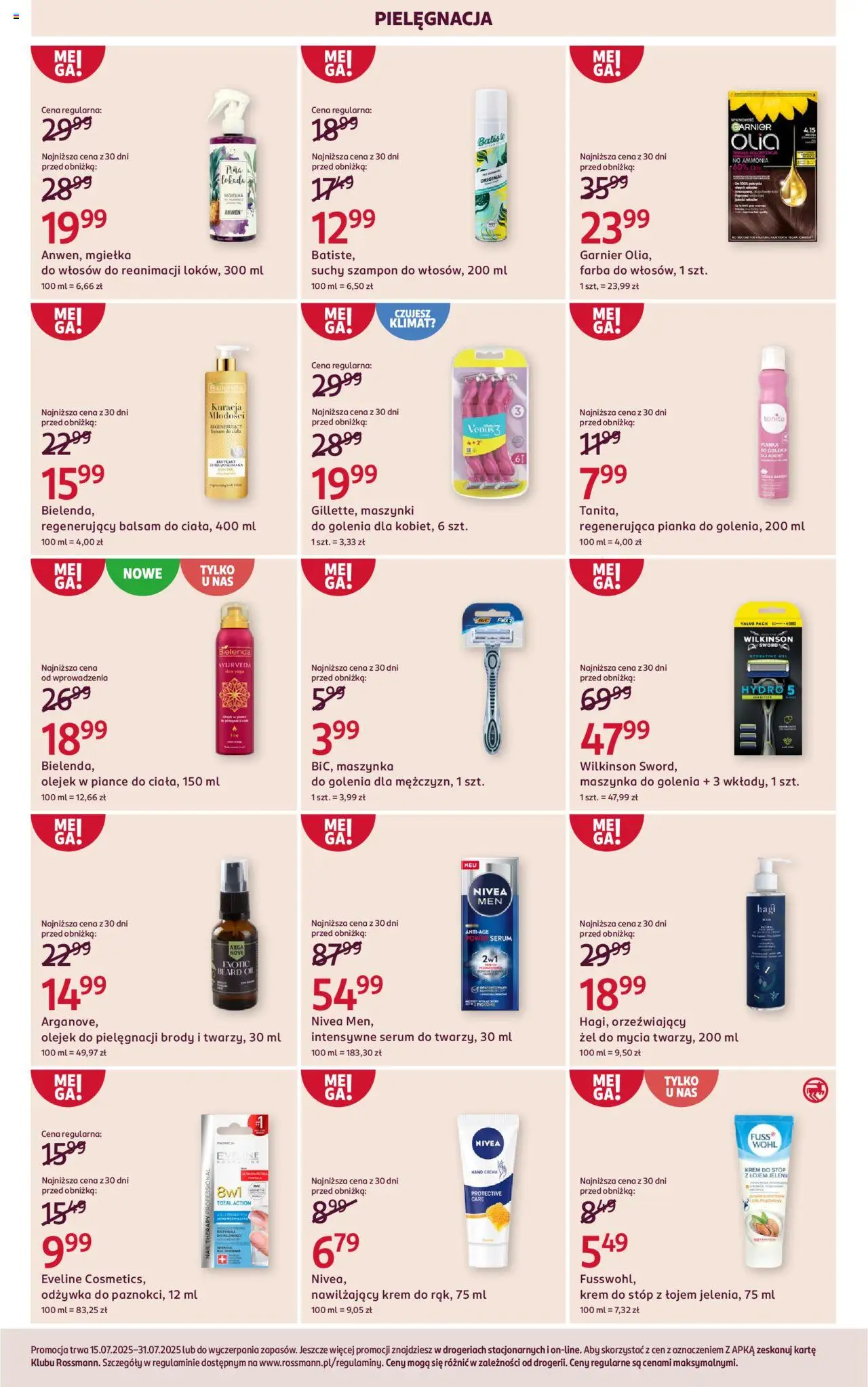 Rossmann Gazetka od 15.07.2025 | Strona: 5 | Produkty: Maszynka do golenia, Szampon, Krem, Krem do stóp