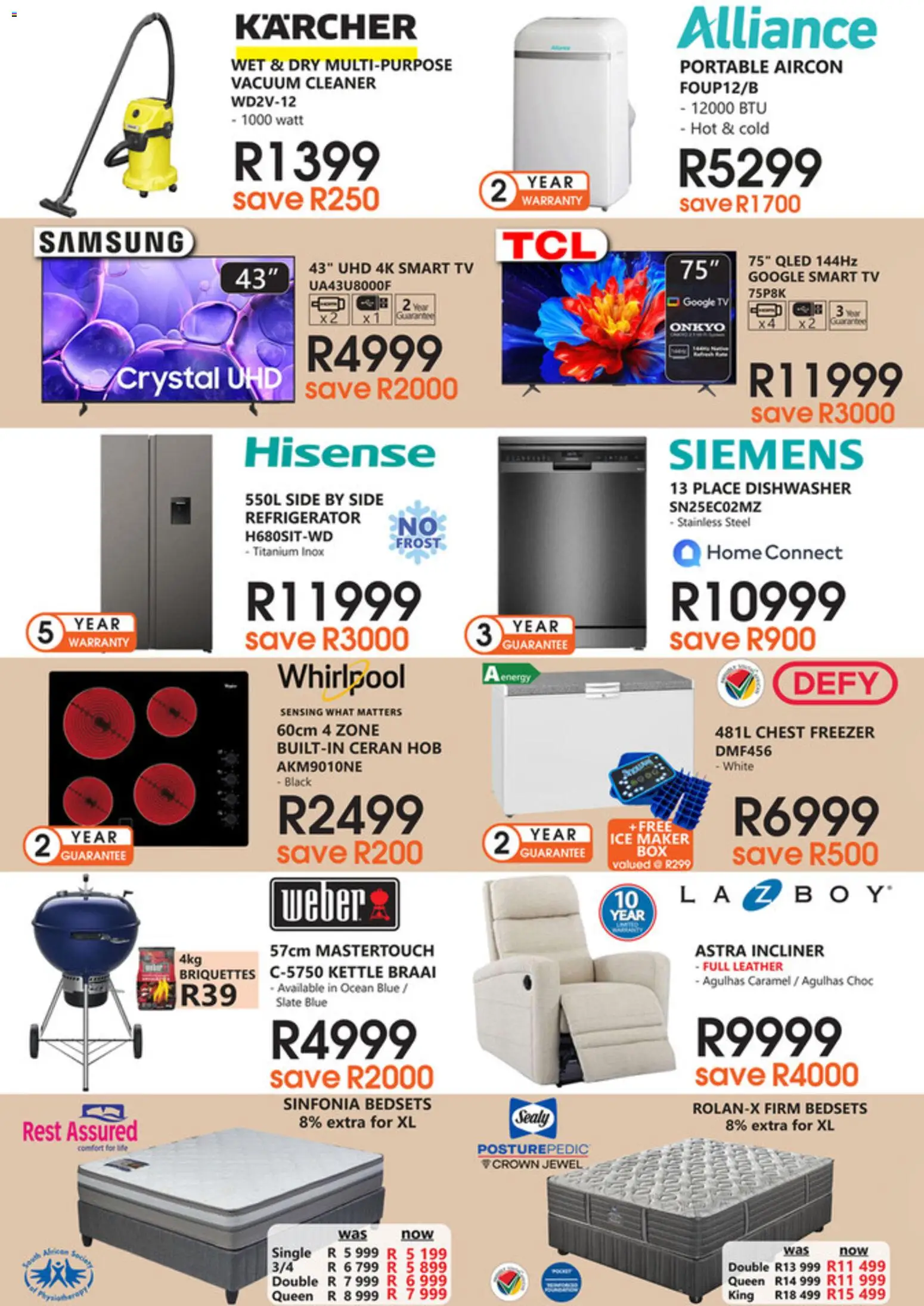 New Tafelberg Furnishers catalogue – valid from 04.03.2026 | Page: 2 | Products: Hob, Dishwasher, Kettle, Caramel