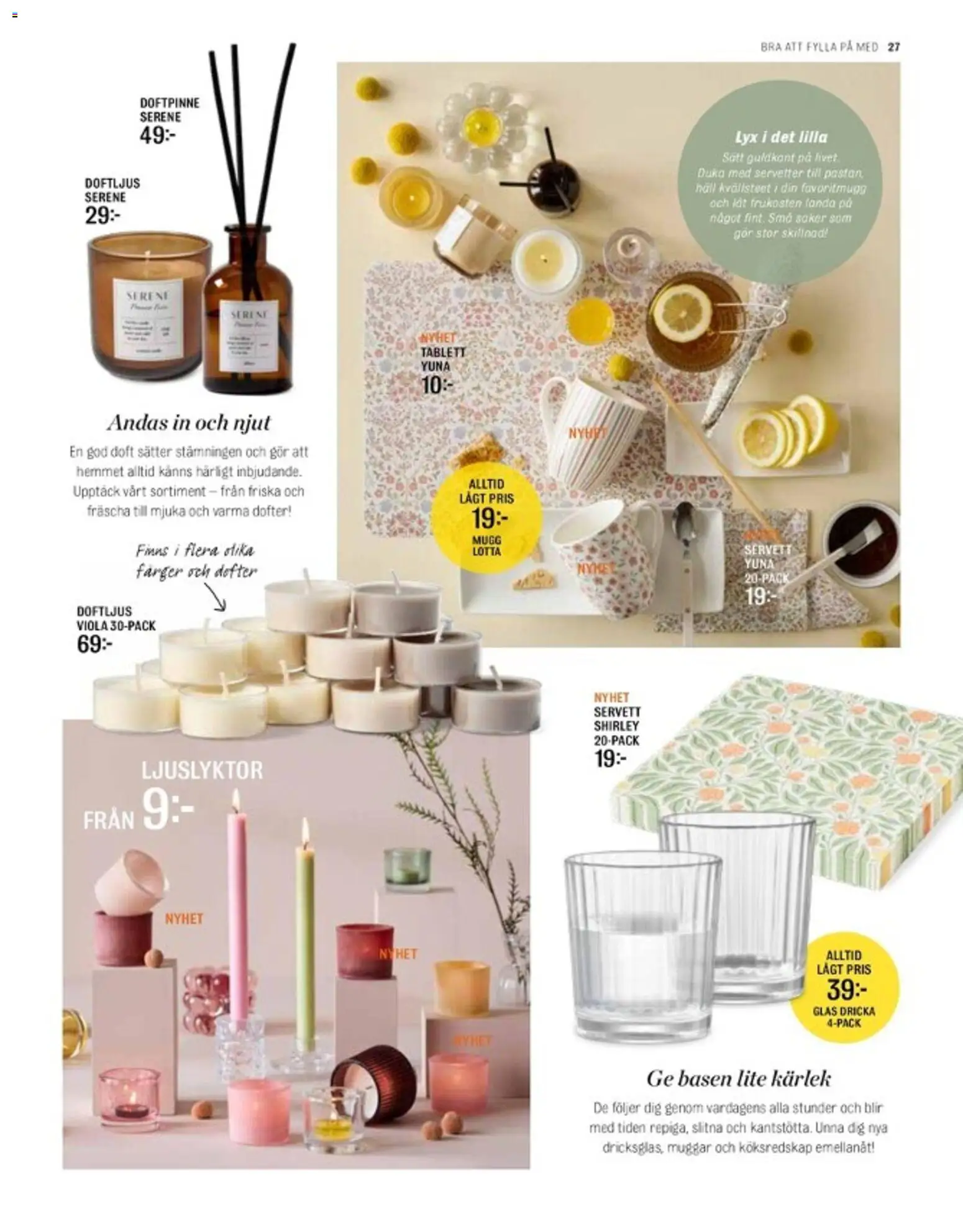 Mio reklamblad aktuell från 01.03.2026 | Sida: 27 | Produkter: Doft, Häll, Servetter