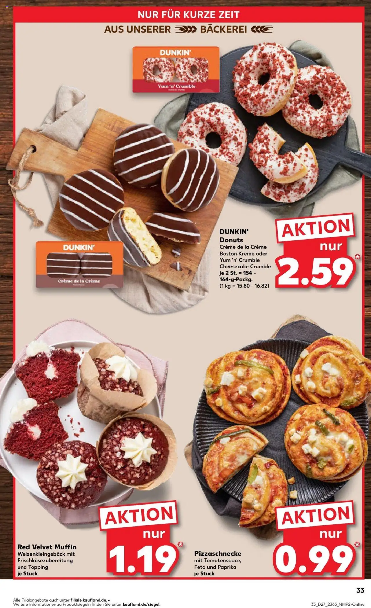 Kaufland prospekt Pulheim	 - gültig ab dem 03.07.2025 | Seite: 35 | Produkte: Bäckerei, Feta, Creme, Pizza