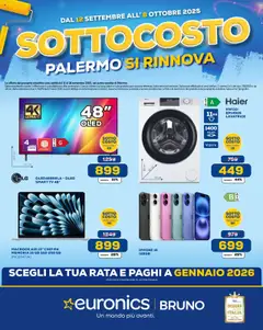Anteprima del volantino Euronics Palermo catalogo valido a partire dal 12.09.2025
