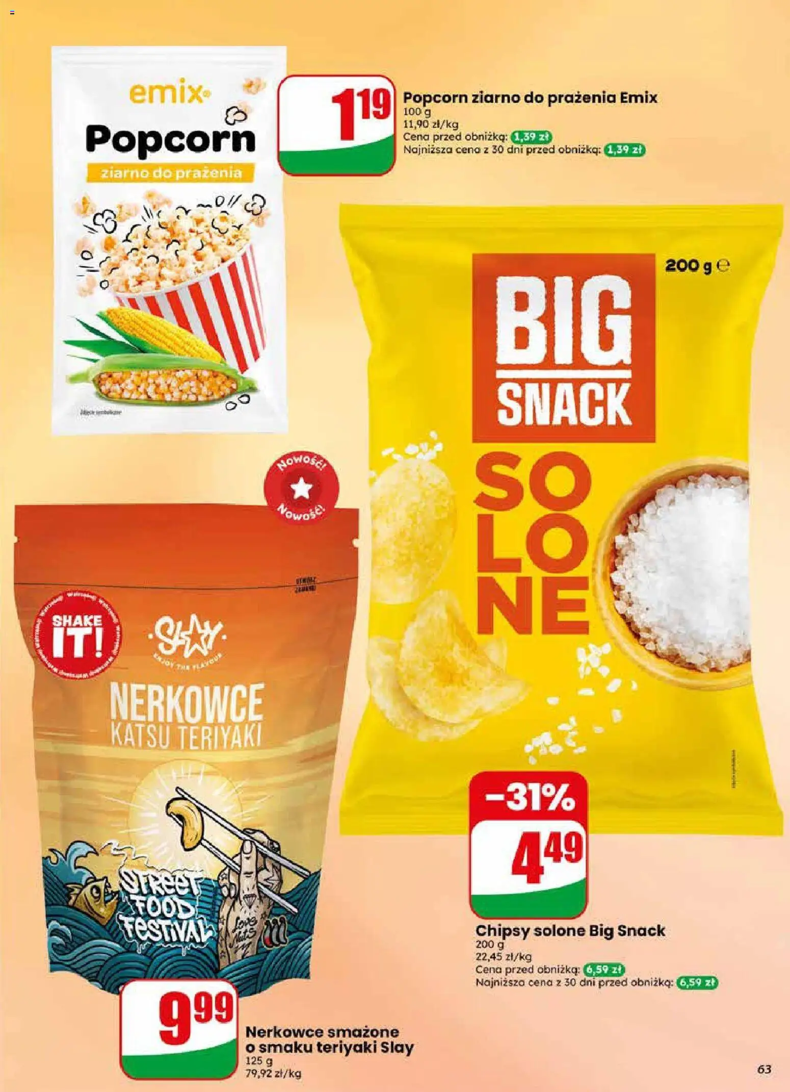 Dino gazetka od 29.04.2026 | Strona: 63 | Produkty: Chipsy, Popcorn