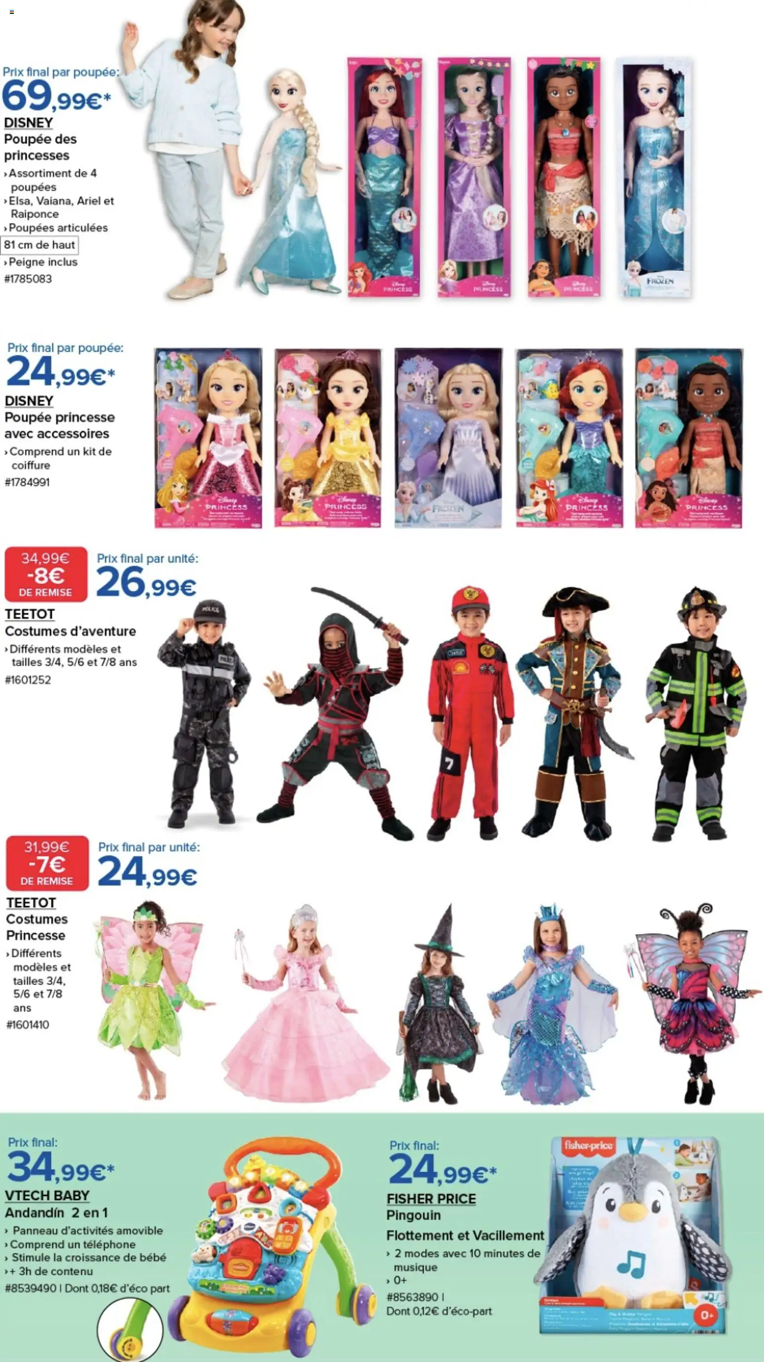 {H1} | Page: 6 | Produits: Poupée, Téléphone, Ariel, Peigne