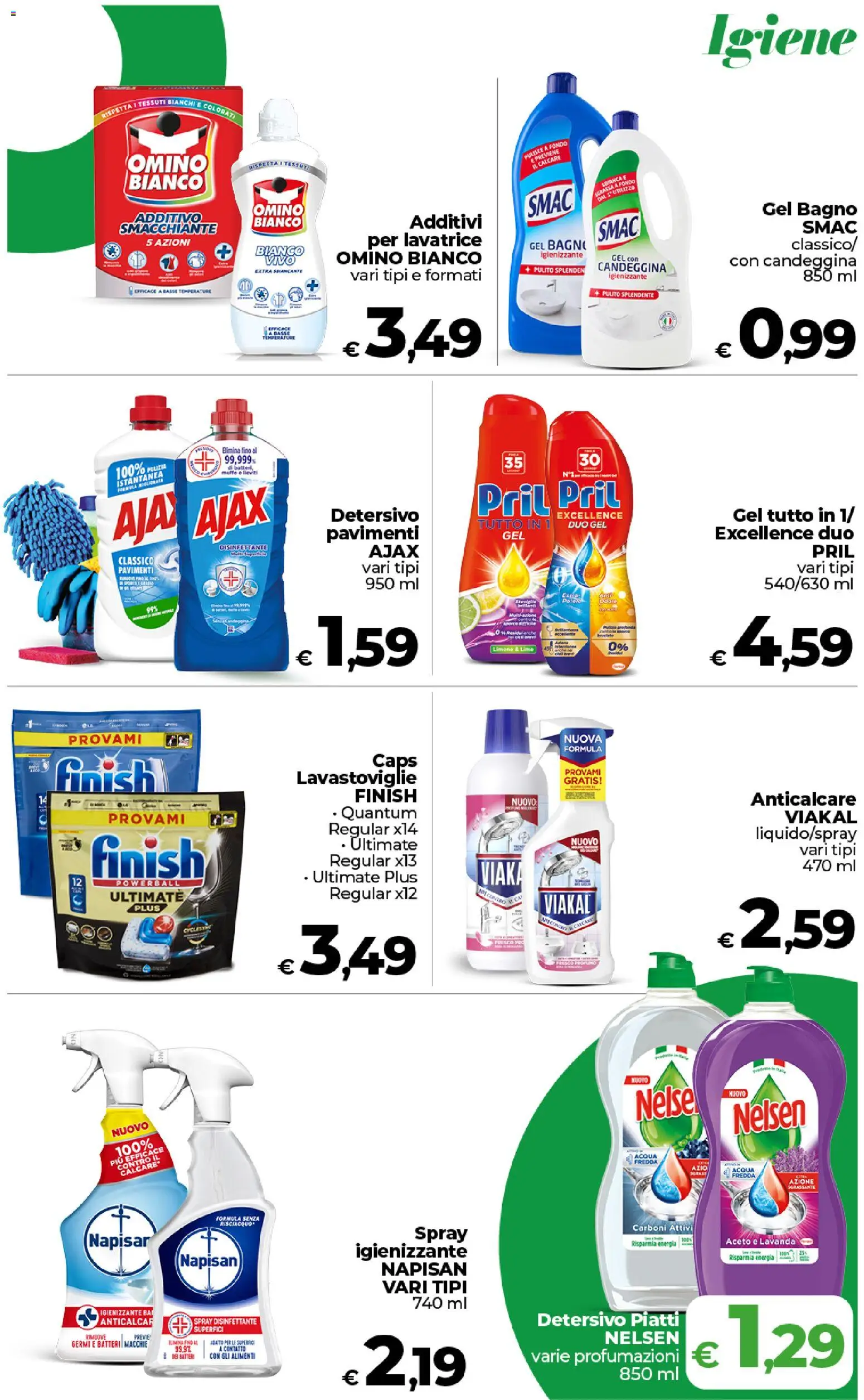 Volantino COOP del 17.03.2026 | Pagina: 20 | Prodotti: Spray disinfettante, Lime, Lavastoviglie, Aceto
