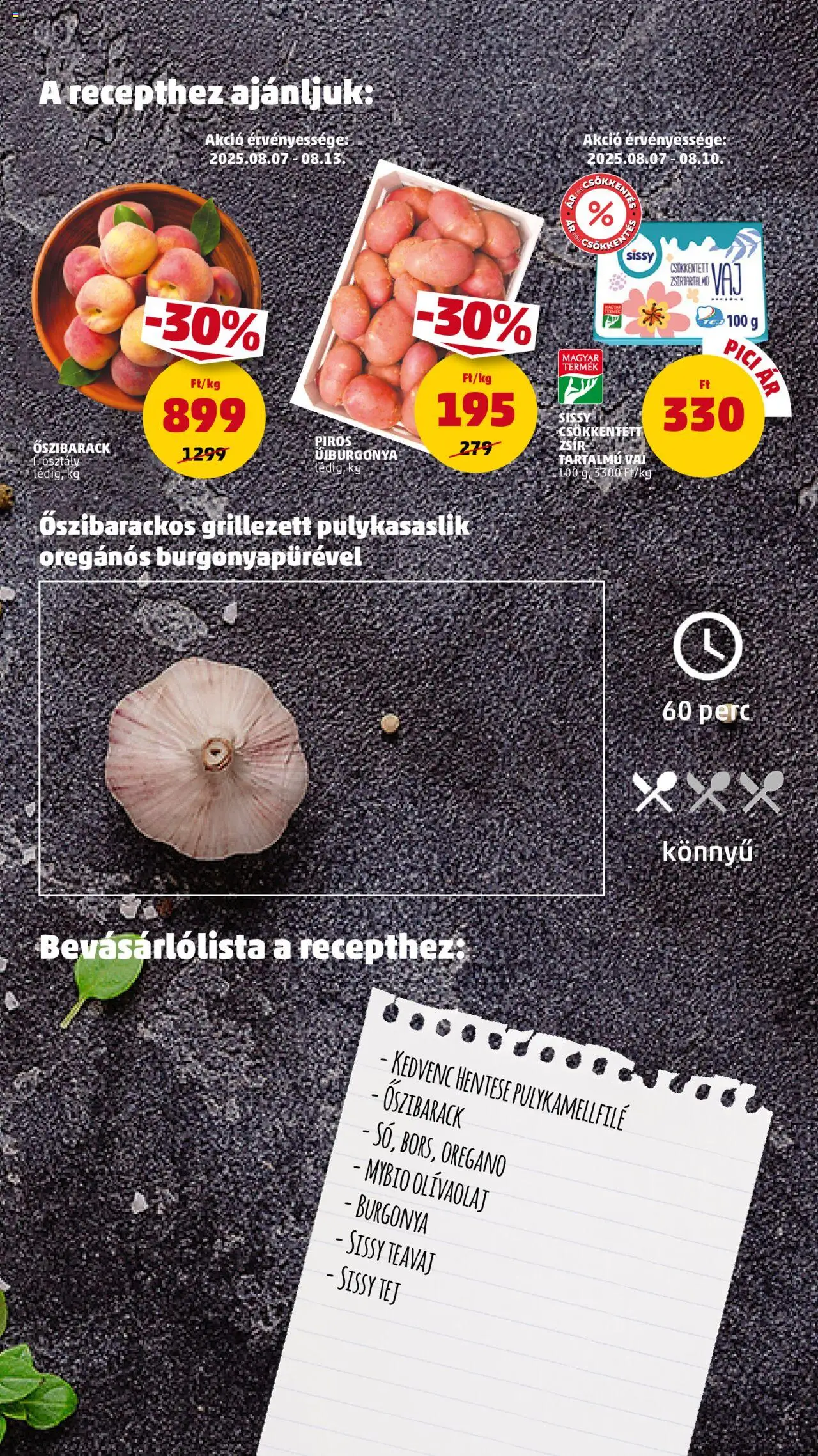 PENNY akciós ujság - amely érvényes a következő dátumtól: 07.08.2025 | Oldal: 11 | Termékek: Tej, Vaj, Oregánó, Olívaolaj