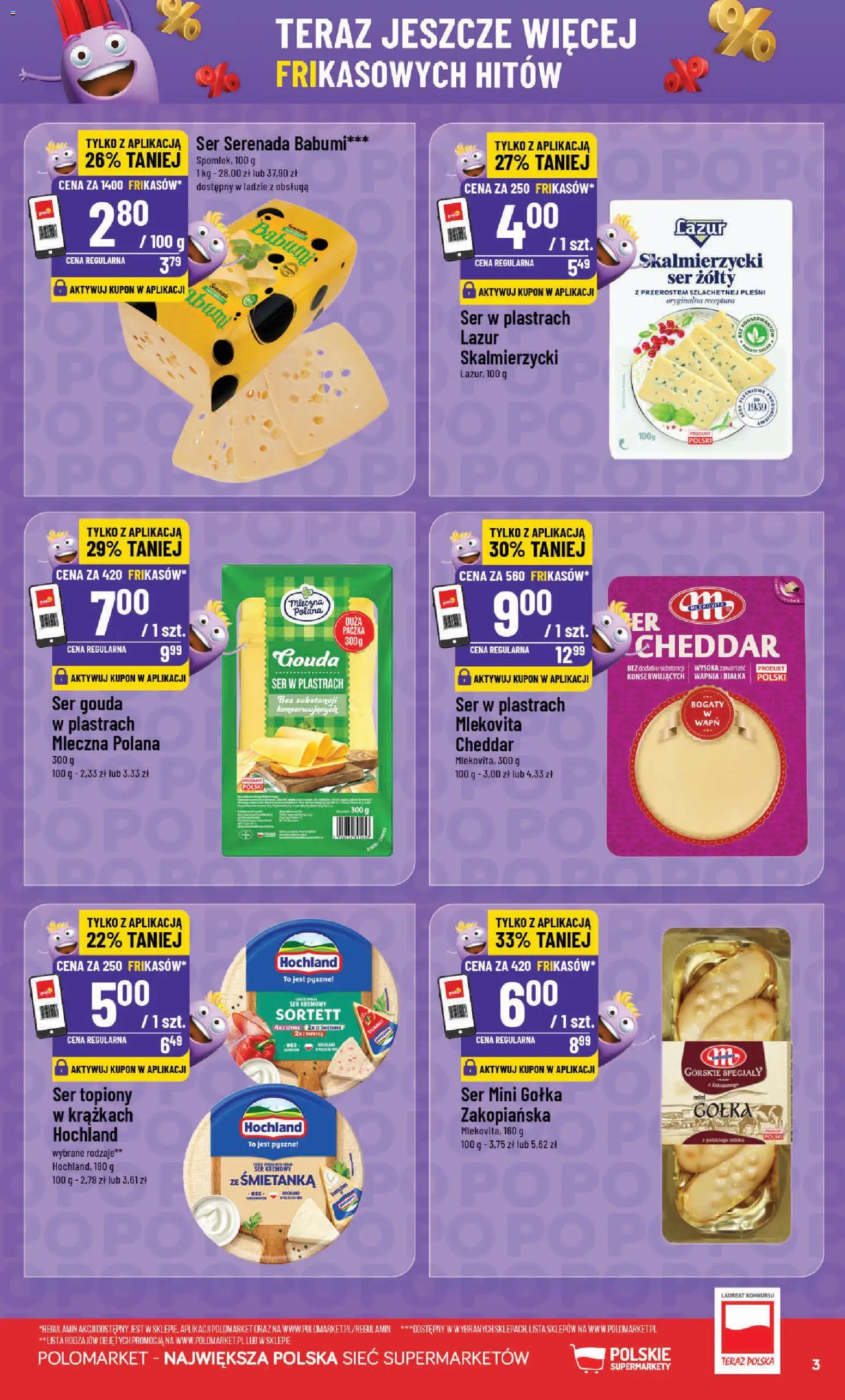 POLOmarket Gazetka - Frikasowe Hity od 29.10.2025 | Strona: 3 | Produkty: Papryka, Ser, Cheddar, Ser gouda