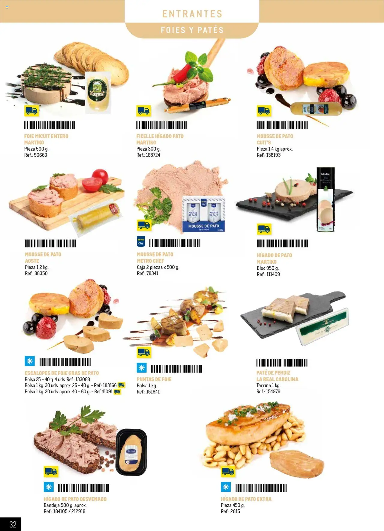 Makro - Catering y Eventos Península │ válido desde el 11.06.2025 | Página: 32 | Productos: Mousse, Paté, Bolsa, Bandeja