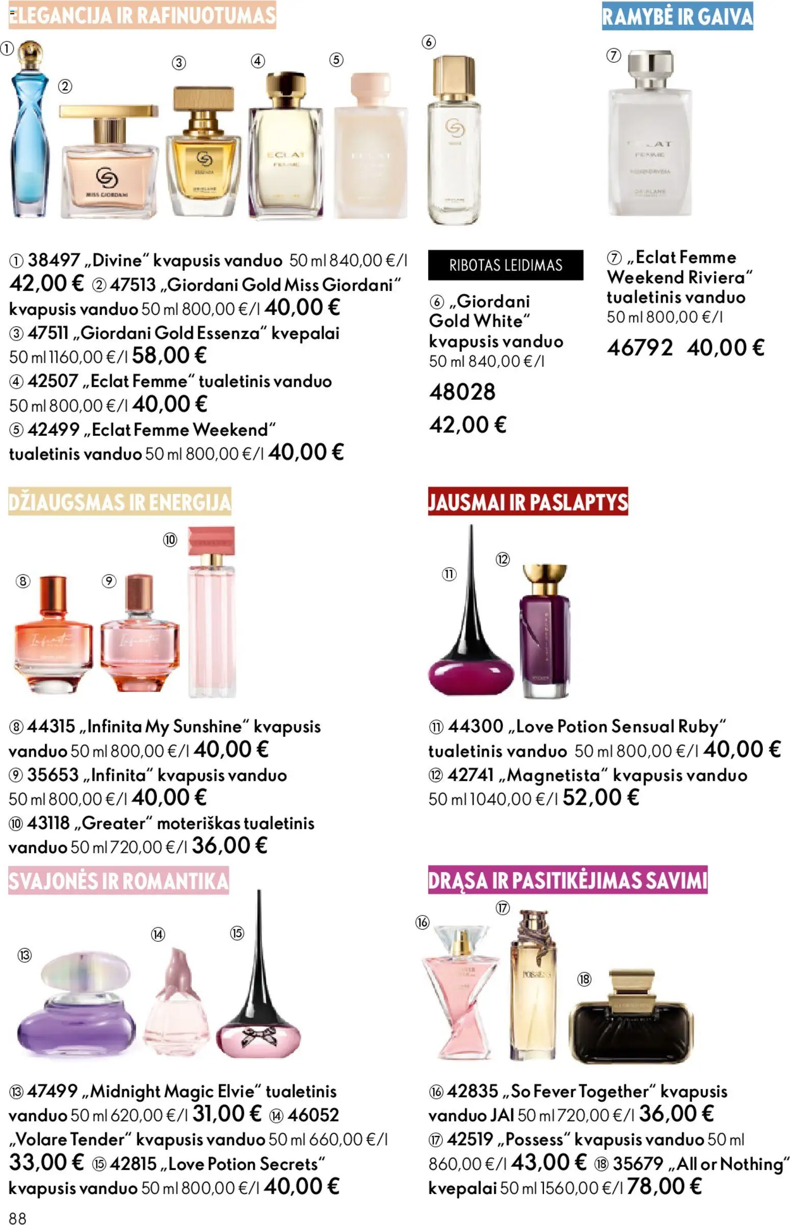 Oriflame akcijos nuo 18.02.2026 | Puslapis: 88 | Prekių: Kvapusis vanduo, Kvepalai, Tualetinis vanduo
