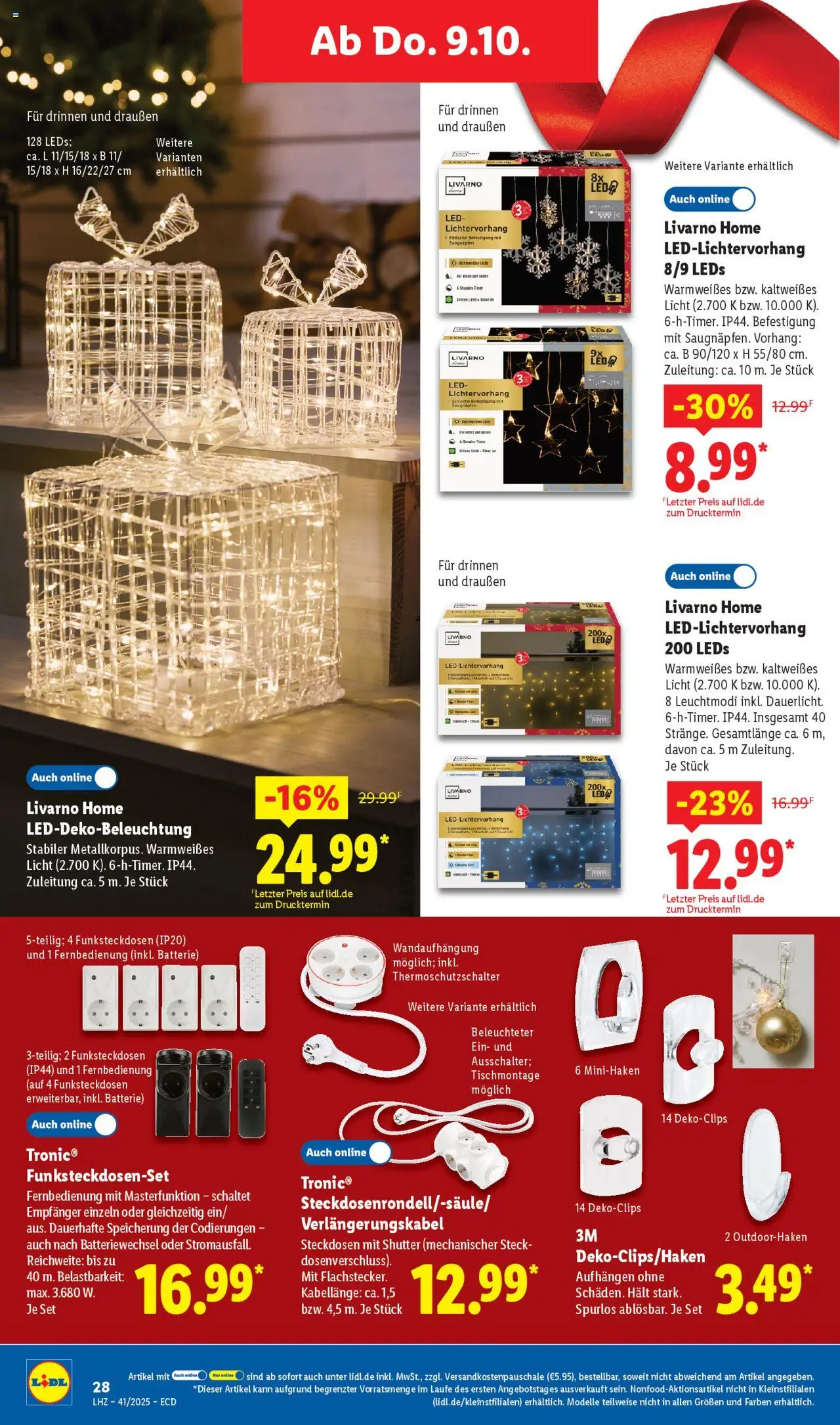 Lidl Prospekt Gundelsheim – gültig ab 06.10.2025 | Seite: 22 | Produkte: Batterie, Vorhang