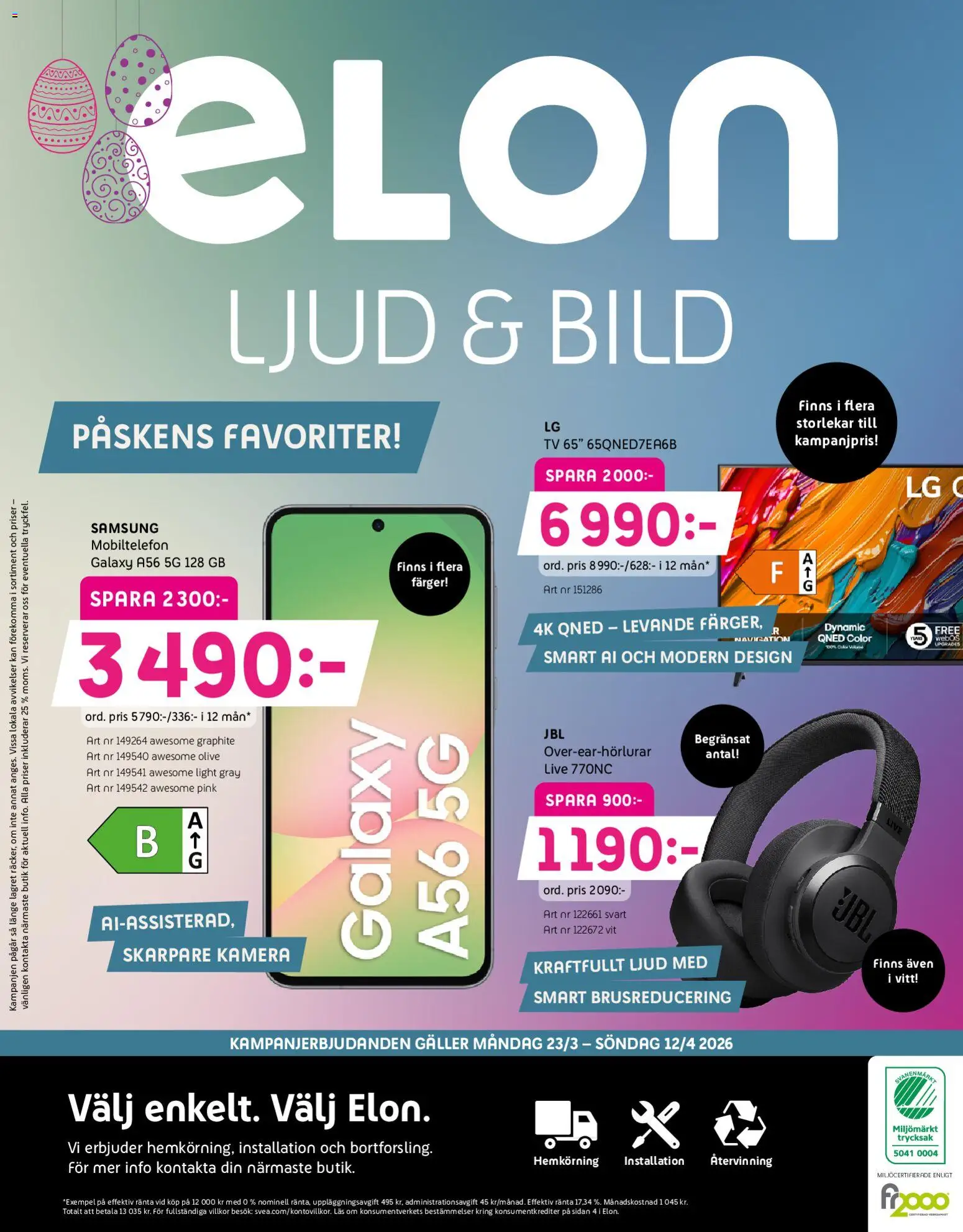 Nuvarande Elon erbjudanden från 📣 23/03/2026 - 12/04/2026 📣 | Sweden