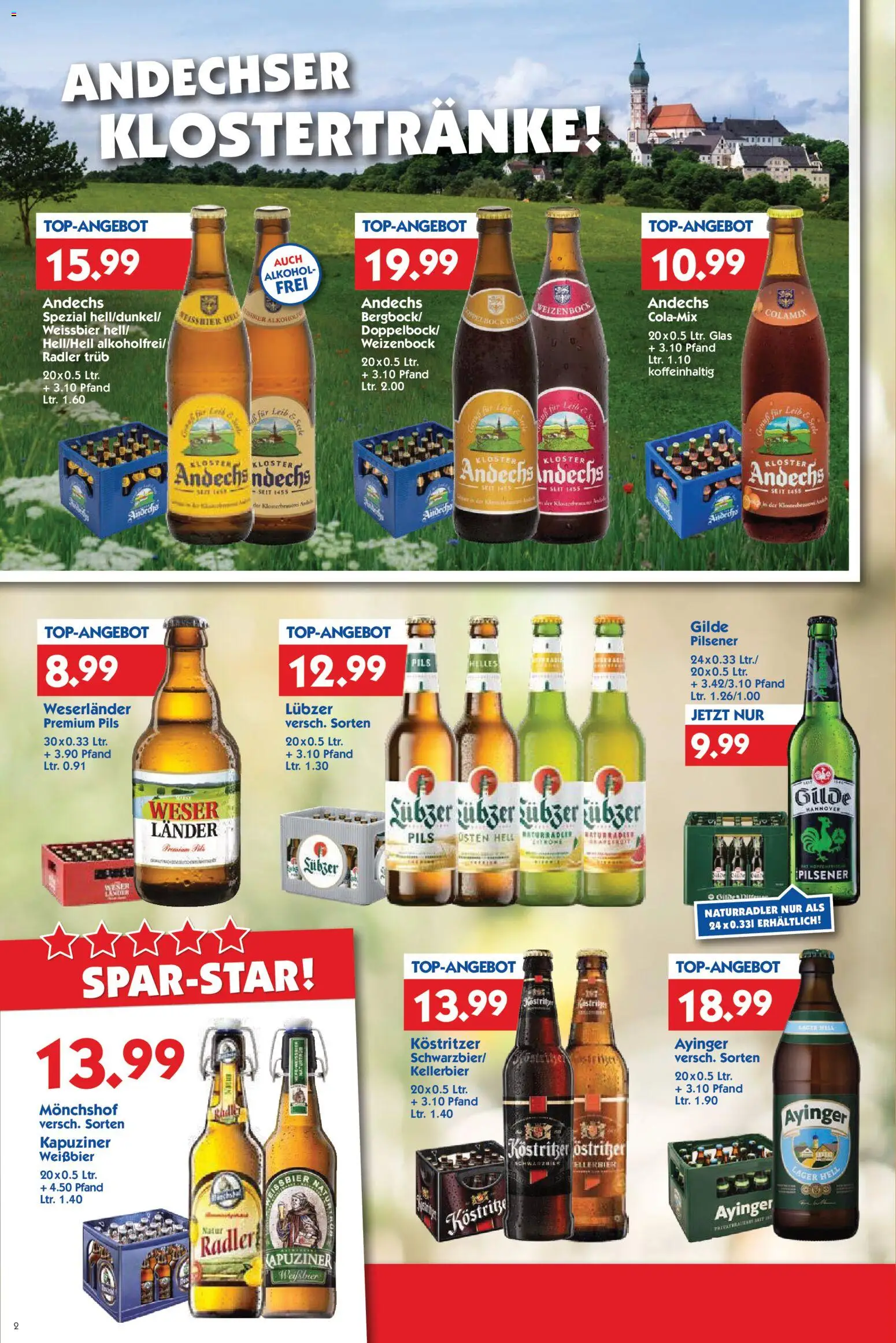 HOL’AB! Prospekt 	 – gültig ab 13.04.2026 | Seite: 2 | Produkte: Weißbier, Tür, Radler, Lubzer