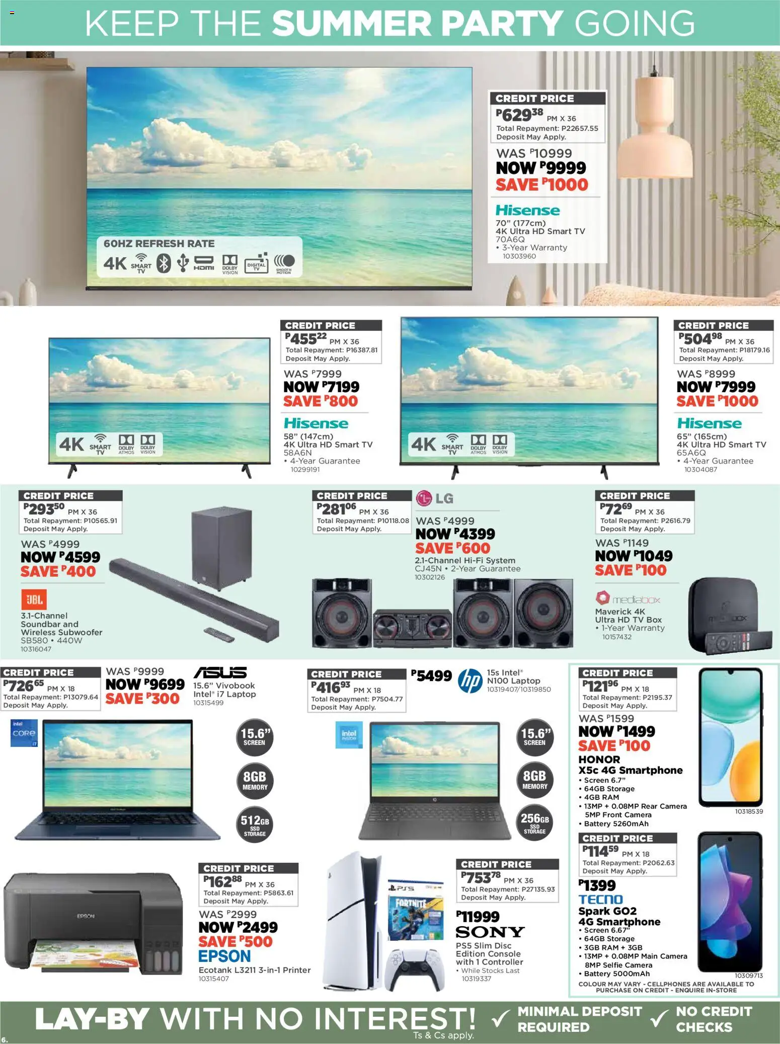 New House and Home catalogue – valid from 19.01.2026 | Page: 6 | Products: Camera, Laptop, Soundbar, Subwoofer