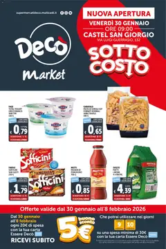 Anteprima del volantino Decò Nuova Apertura Castel San Giorgio catalogo valido a partire dal 30.01.2026