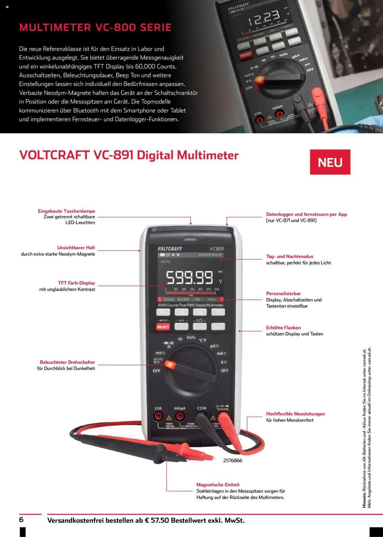 Conrad Voltcraft News gültig ab 13.03.2025 | Seite: 6 | Produkte: Smartphone, Tablet