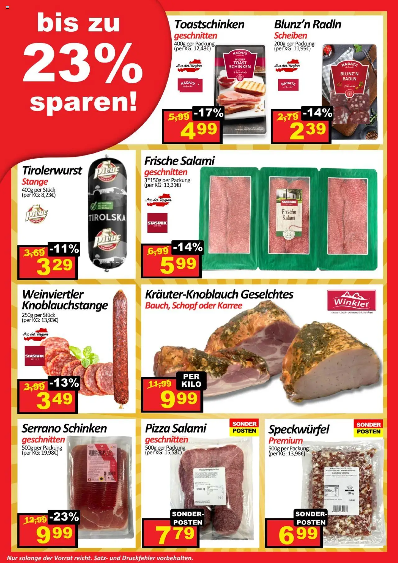 Wurstico Abholmarkt Flugblatt gültig ab 16.10.2025 | Seite: 2 | Produkte: Salami, Schinken, Pizza
