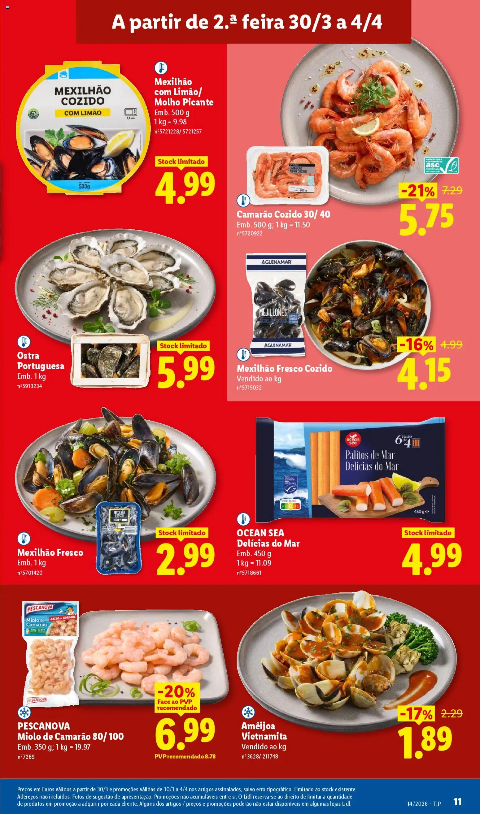 Lidl folheto │ válido de 30.03.2026 | Página: 11 | Produtos: Camarão