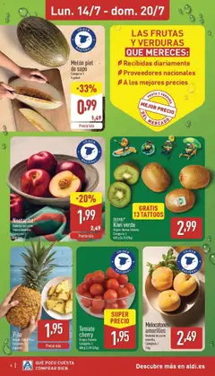 Aldi folleto Península │ válido desde el 14.07.2025 | Página: 4 | Productos: Φορτιστής, Piña, Kiwi