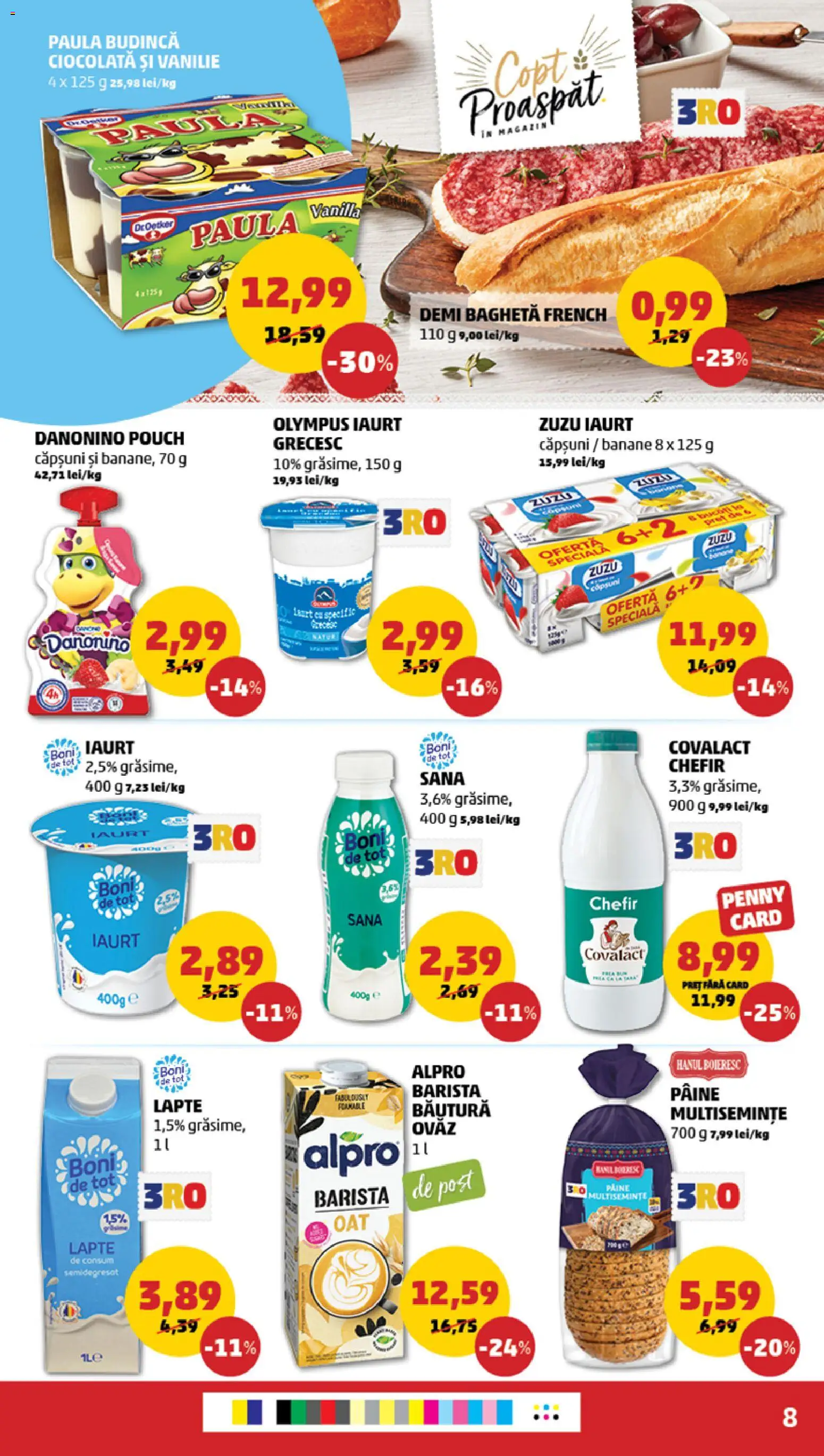 Noul catalog PENNY – valabil de la 11.03.2026 | Pagină: 8 | Produse: Pâine, Kefir, Banane, Căpșuni