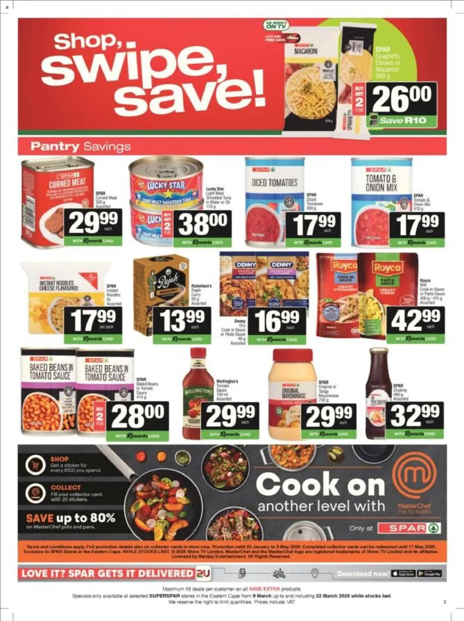 New Superspar catalogue – valid from 09.03.2026 | Page: 6 | Products: Corned meat, Cheese, Tomato sauce, Sauce