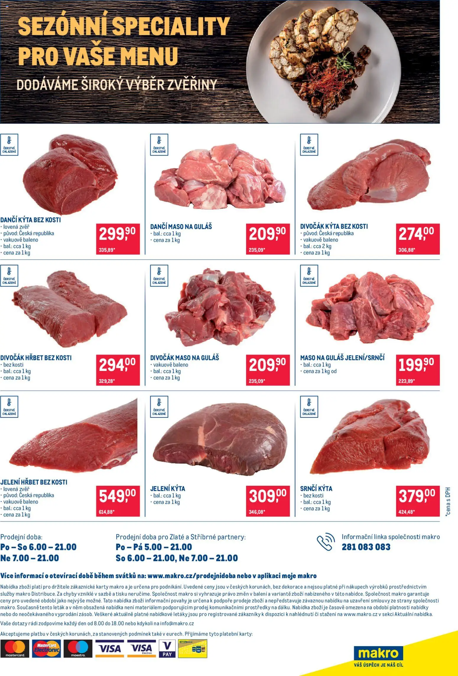 Makro leták - Gastronomie od 05.11.2025 | Strana: 24 | Produkty: Maso, Karty, Kýta, Dekorace