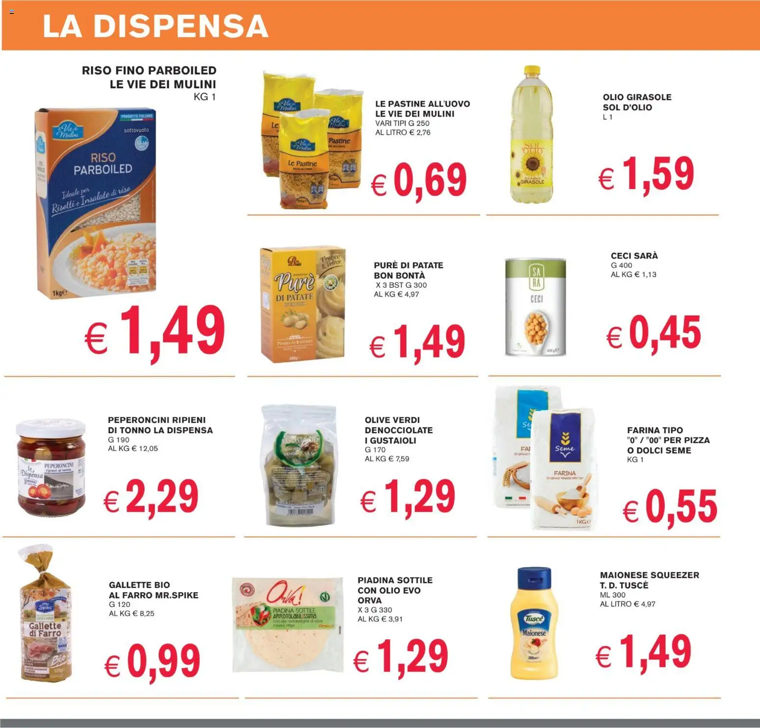 Volantino Coal del 09.01.2026 | Pagina: 8 | Prodotti: Ceci, Maionese, Piadina, Farro